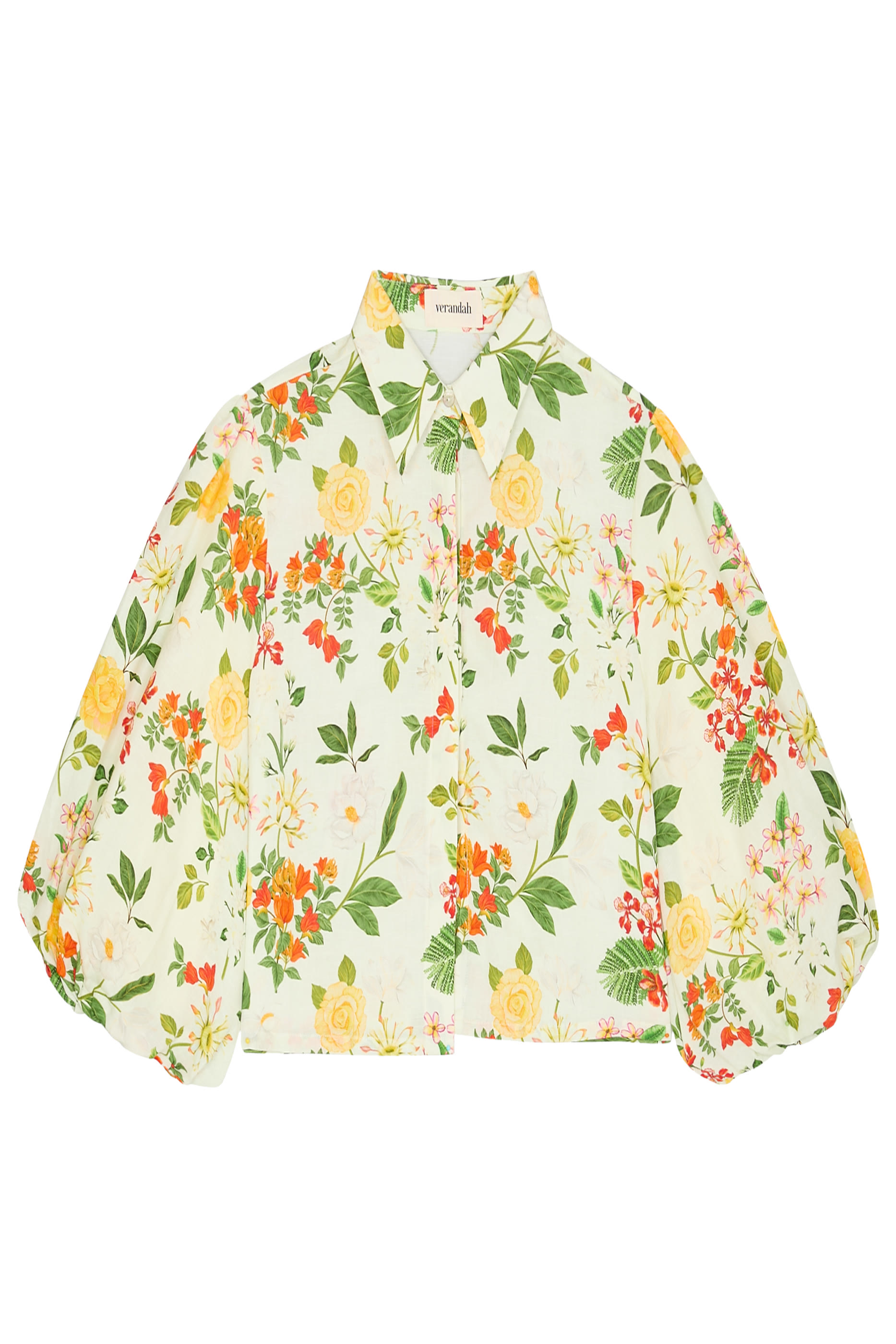  Bell Sleeve Floral Blouse