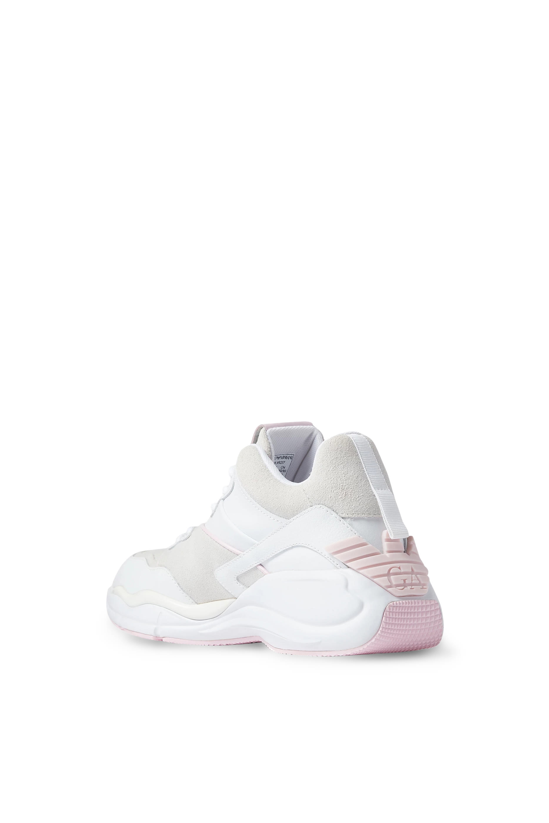 Logo Leather and Suede Sneakers