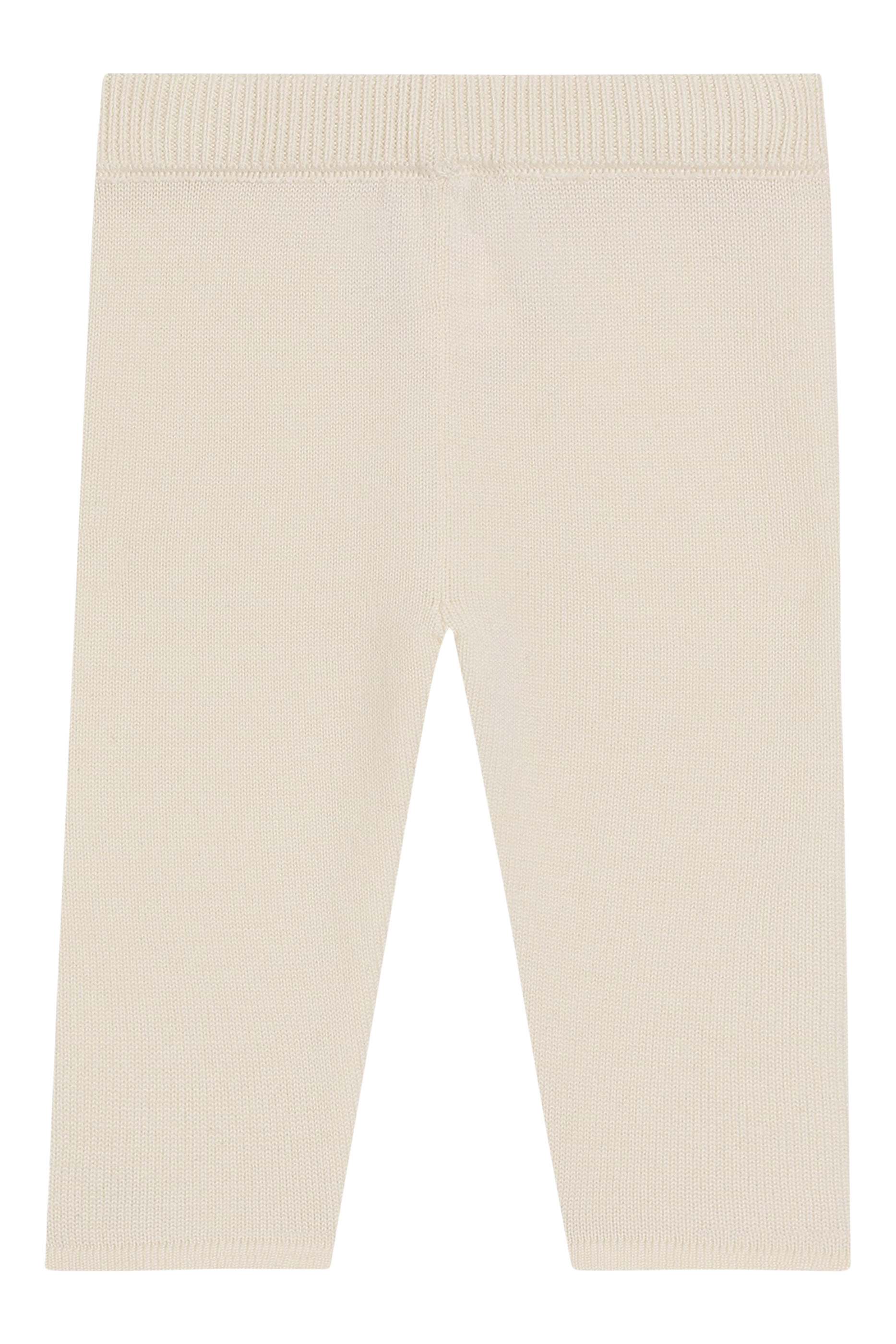 Kids Fine-Knit Trousers with DG Embroidery