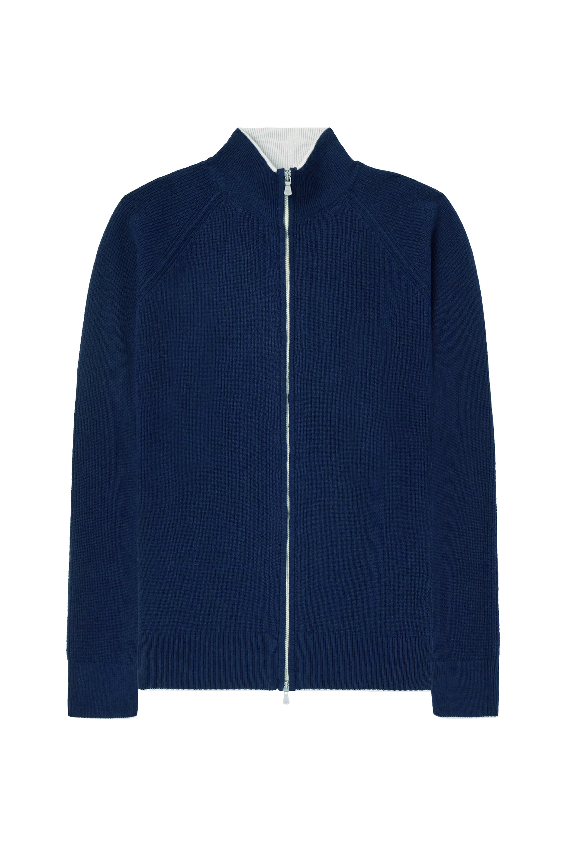 Cashmere Zip-Up Sweater