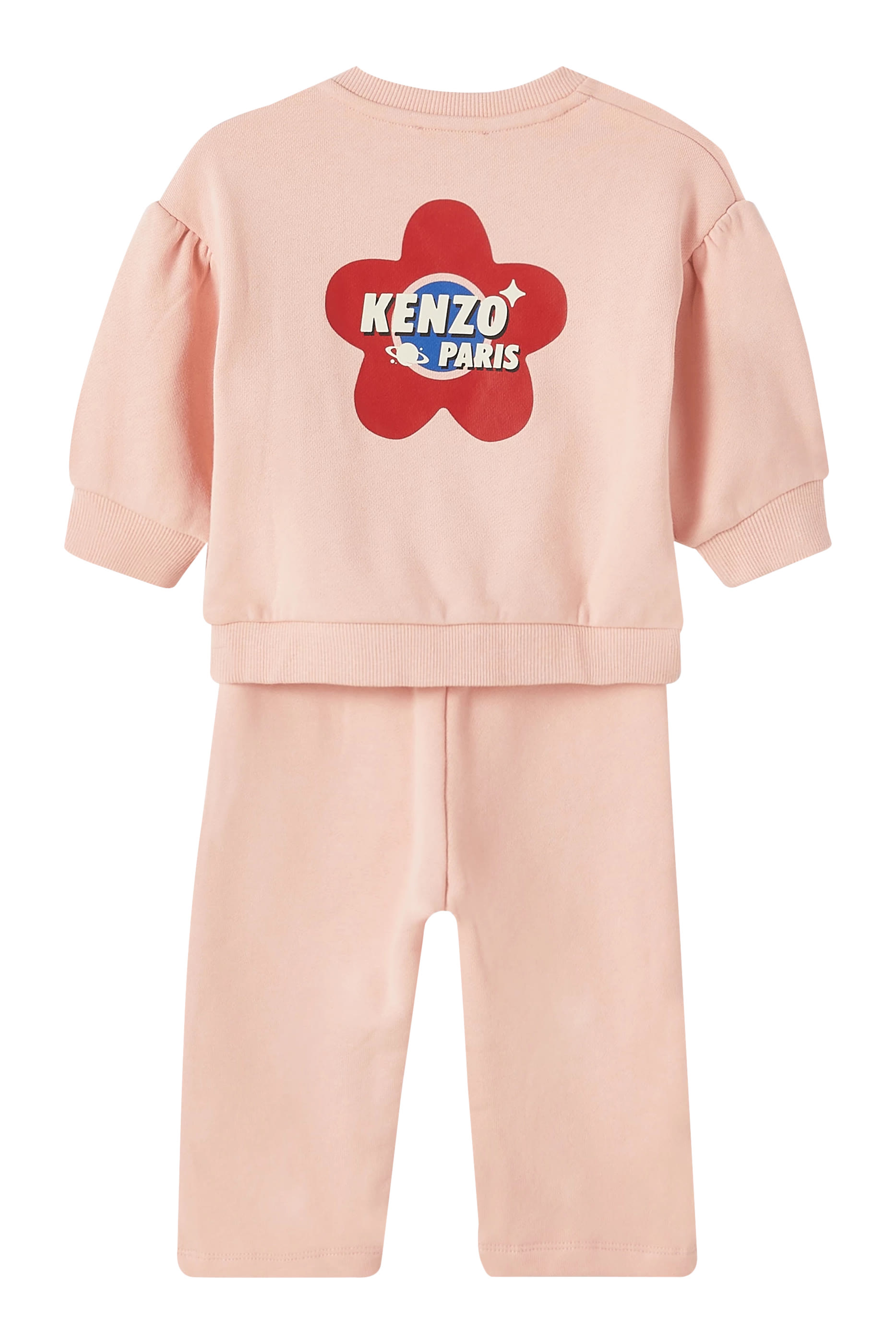 Kids Logo Cotton Sweater & Trousers Set