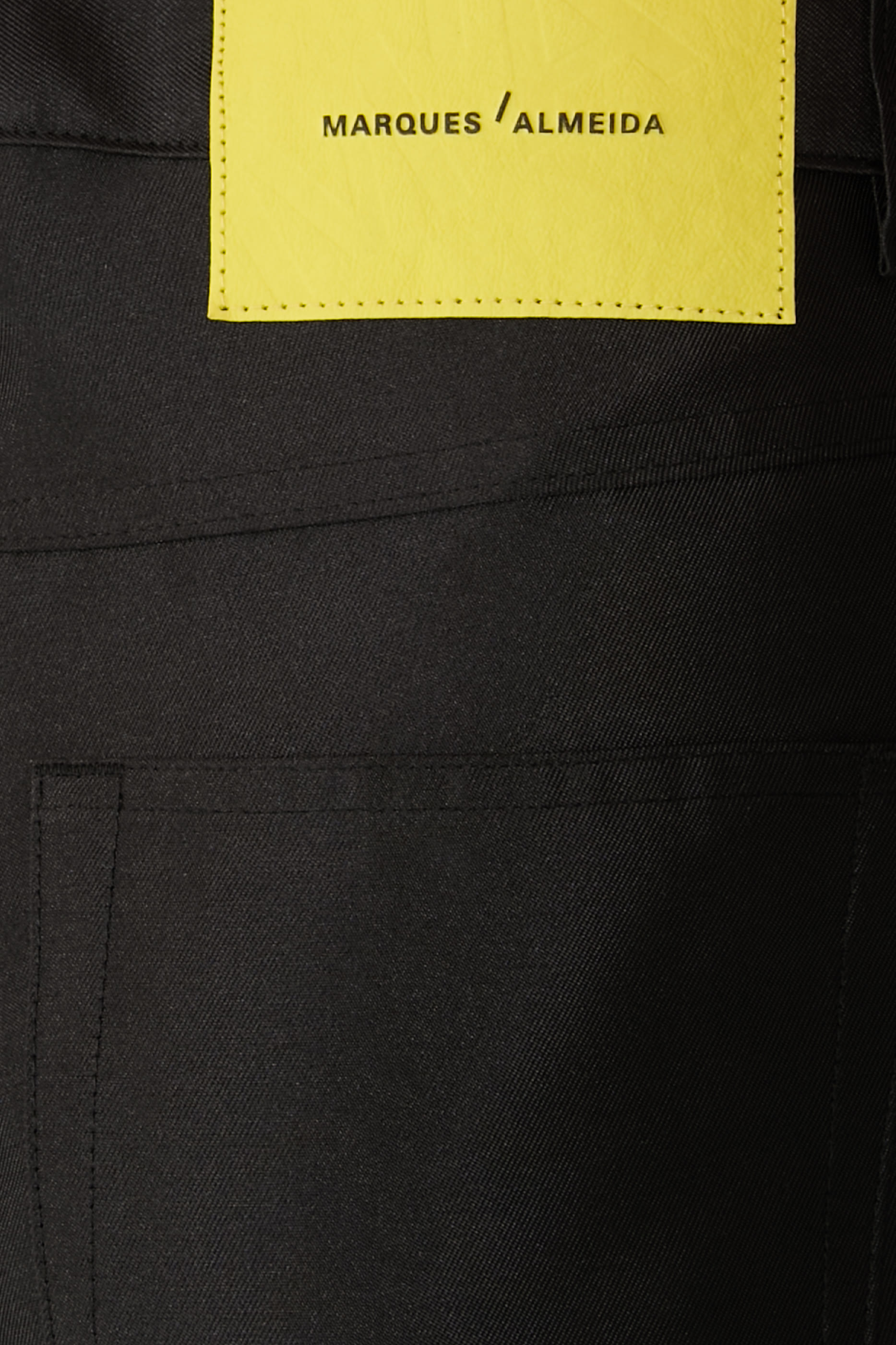 Boyfriend-Style Heavy Satin Trousers