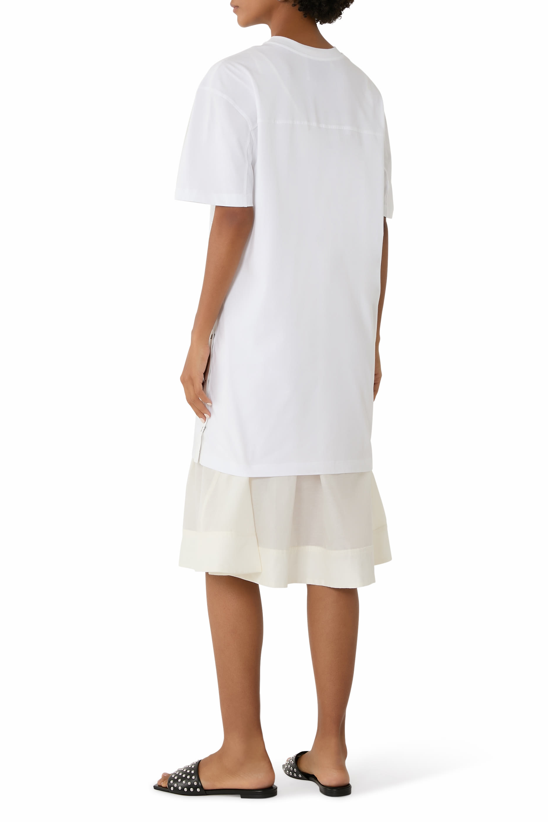Oversize T-Shirt Combo Dress with Skirt
