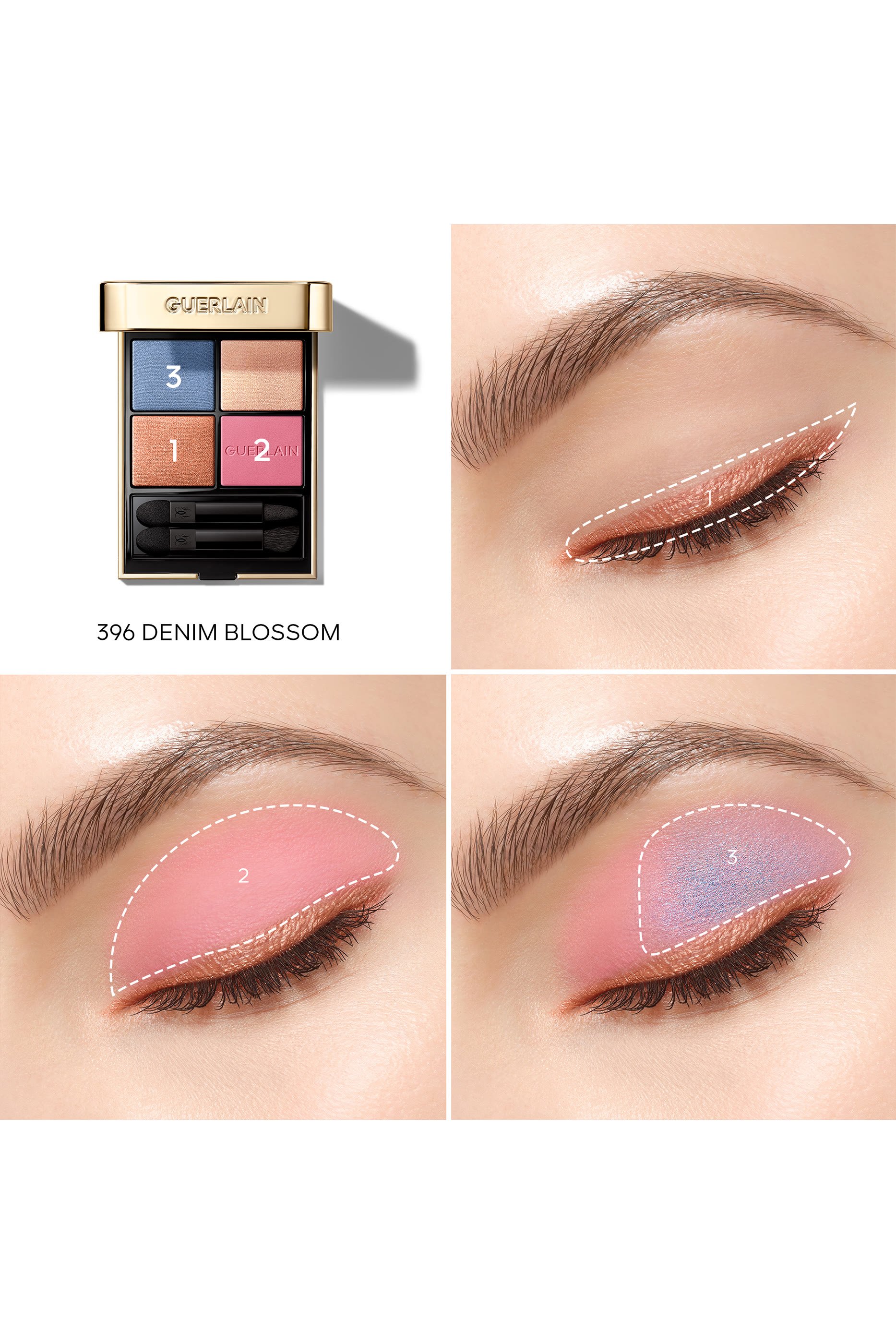 Ombres G Denim Blossom Eyeshadow Quad 