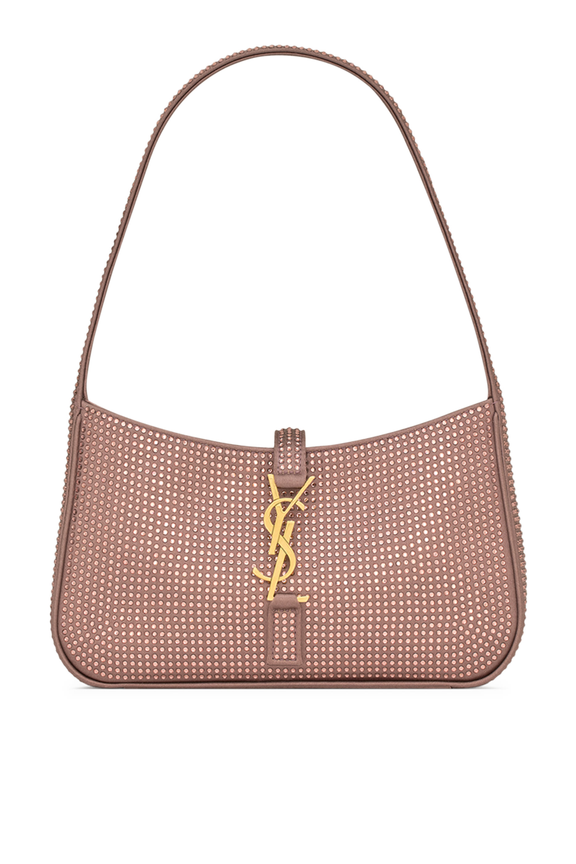 Mini Le 5 &Agrave; 7 Bag in Satin and Crystals