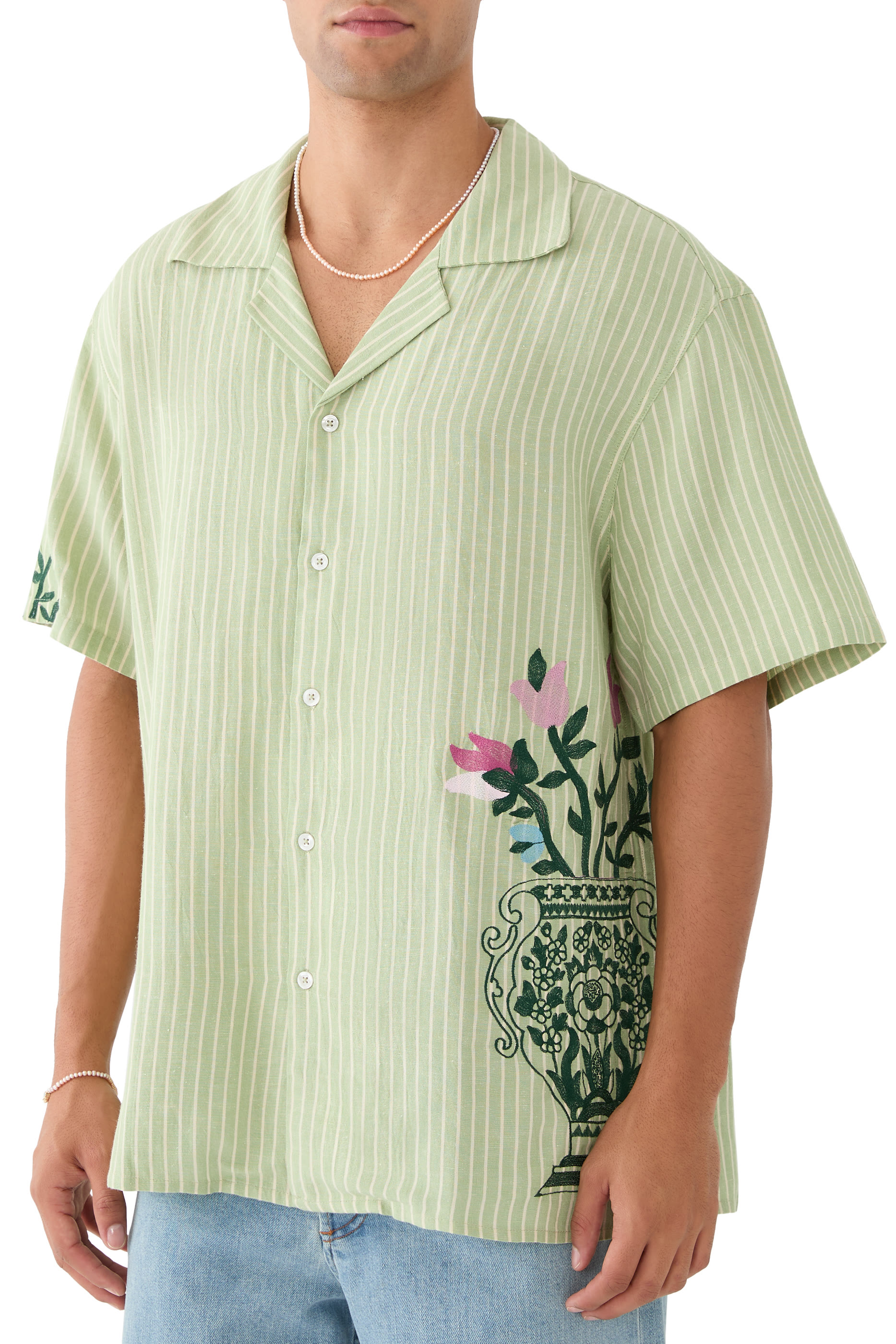 La Chemise Ray&eacute;e Fleurs