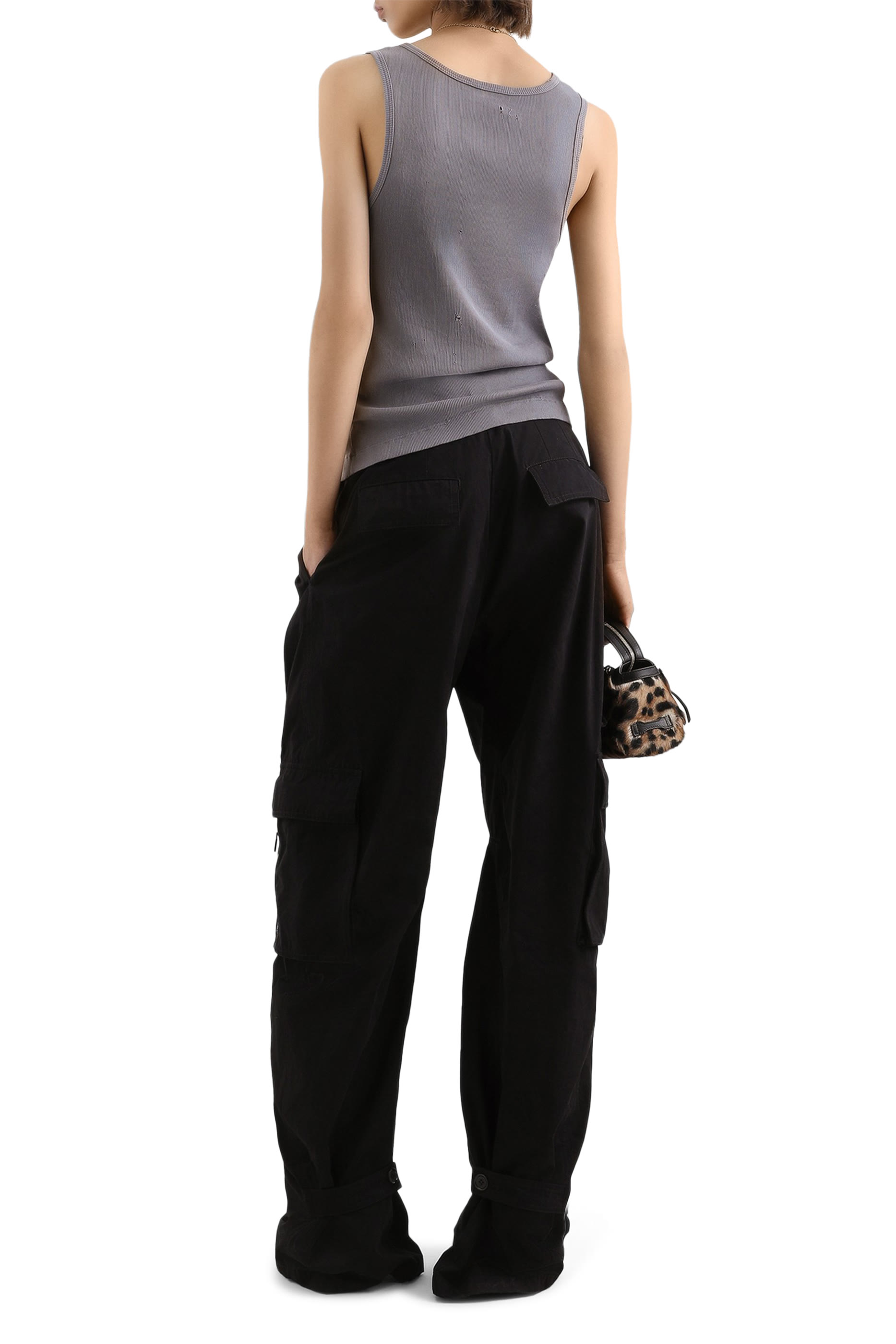 Waxed Faille Cargo Pants