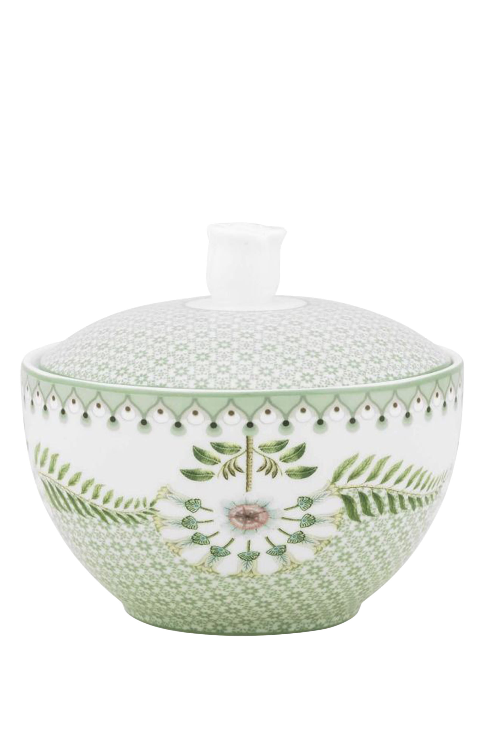 Lily & Lotus Tiles Sugar Bowl