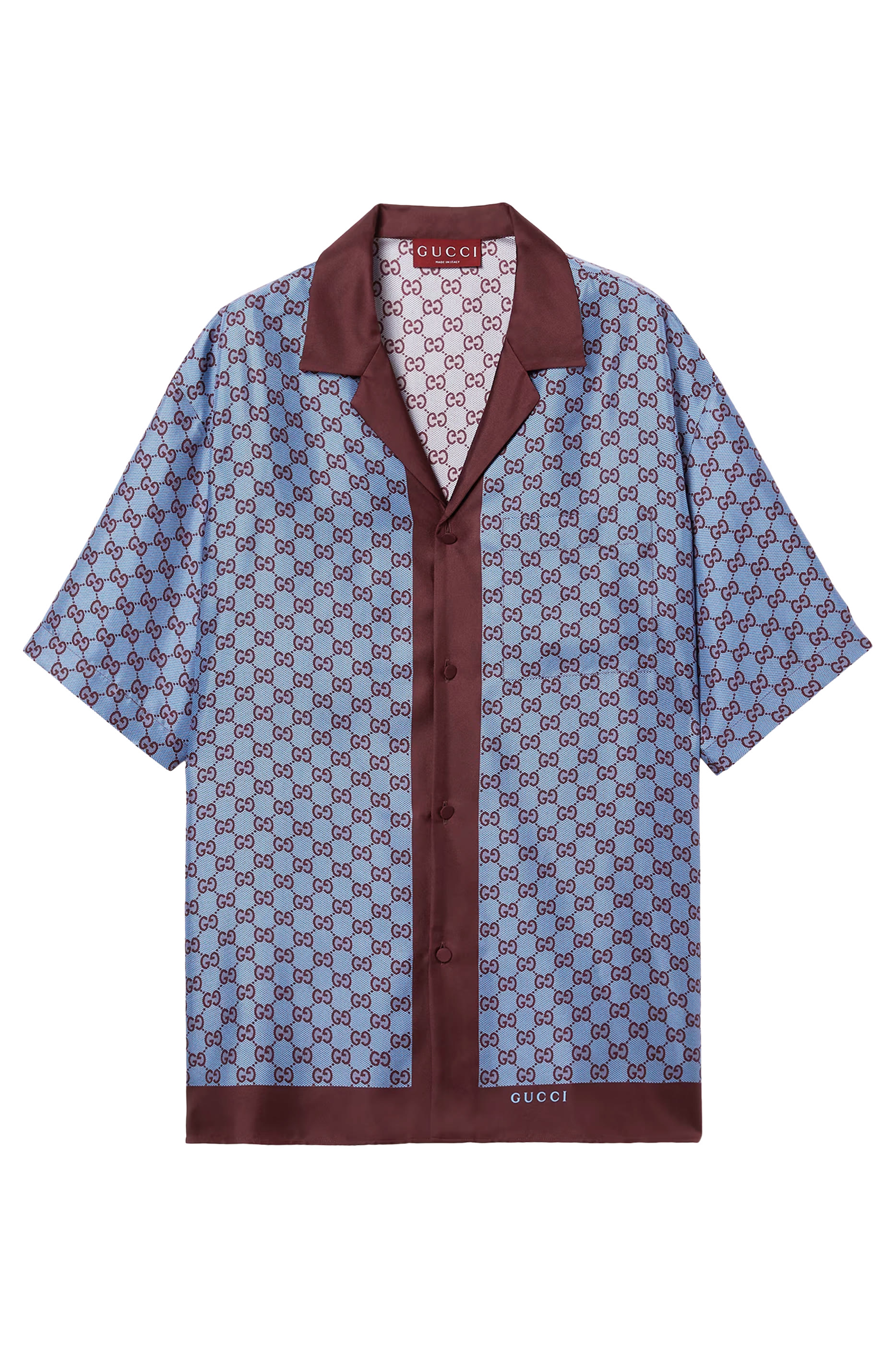 Printed Silk Twill Shirt