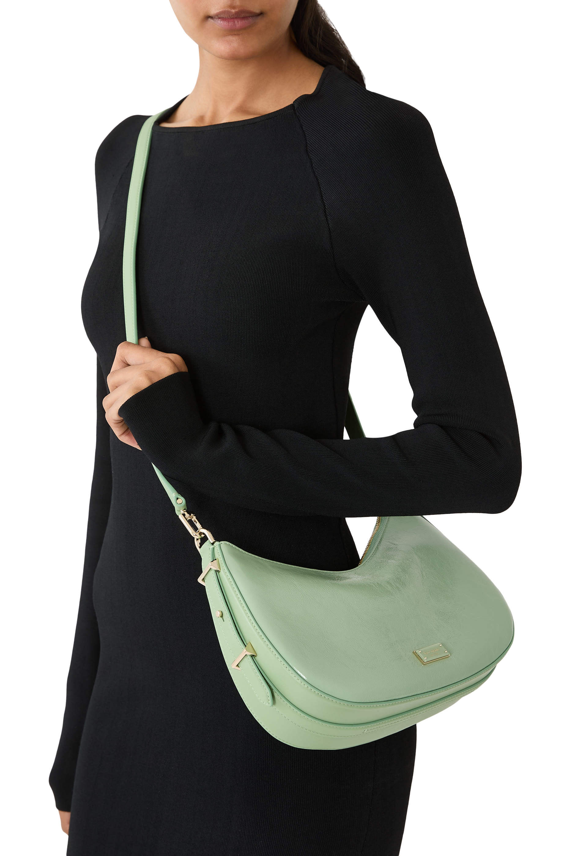 Liv Crinkle Patent Convertible Shoulder Bag