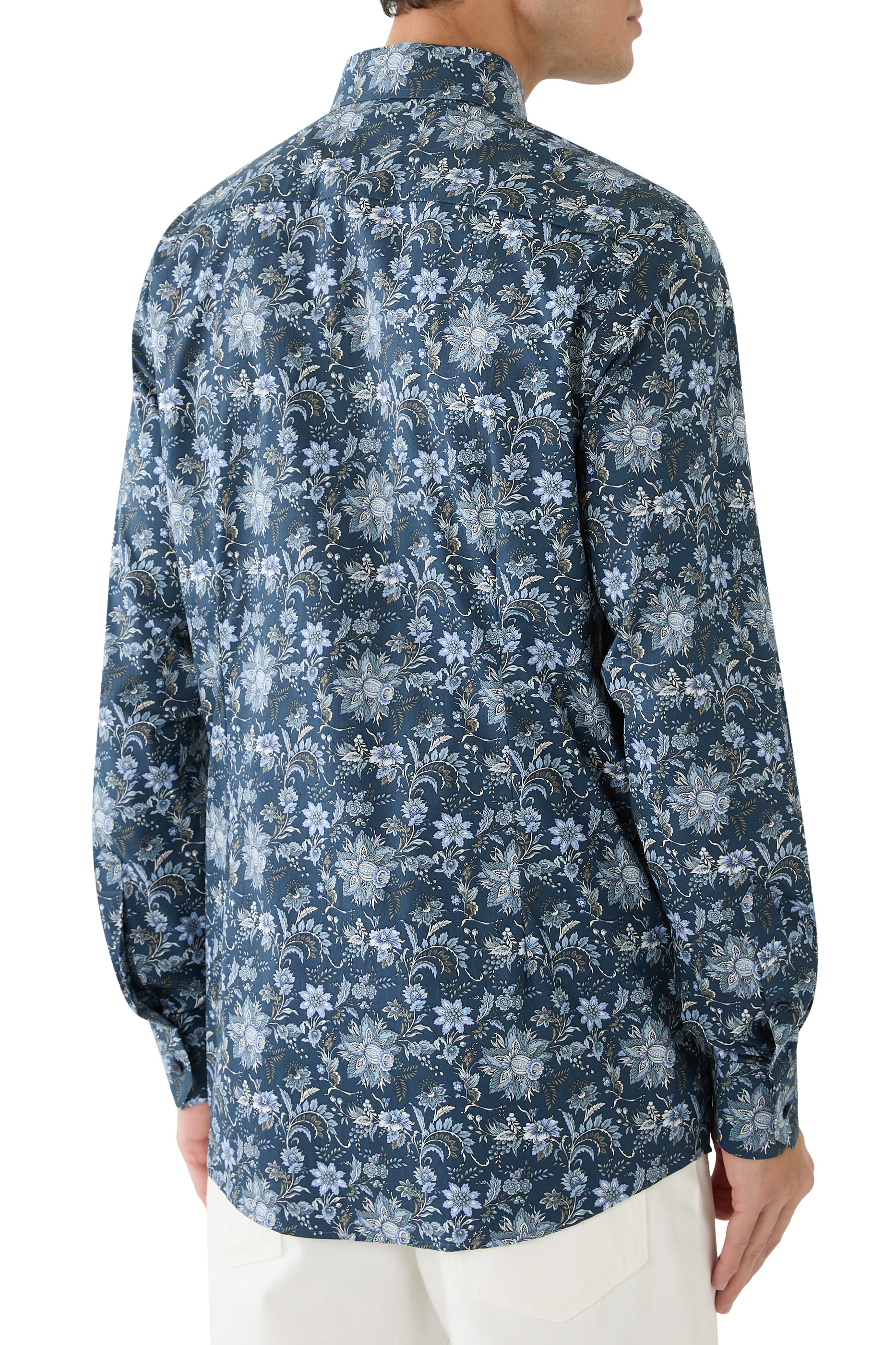 Floral Print Signature Twill Shirt