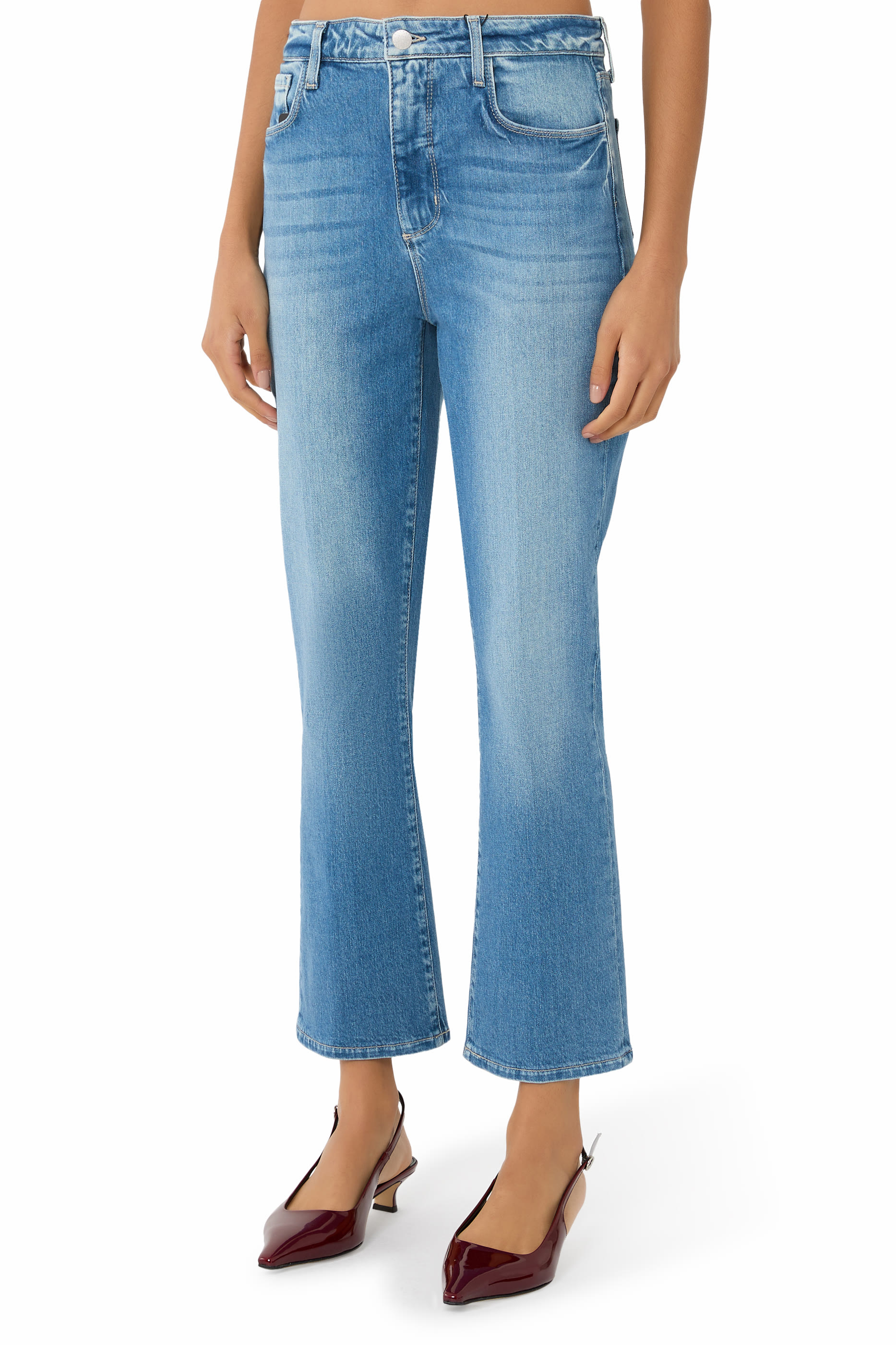 Mira Crop Bootcut Jeans