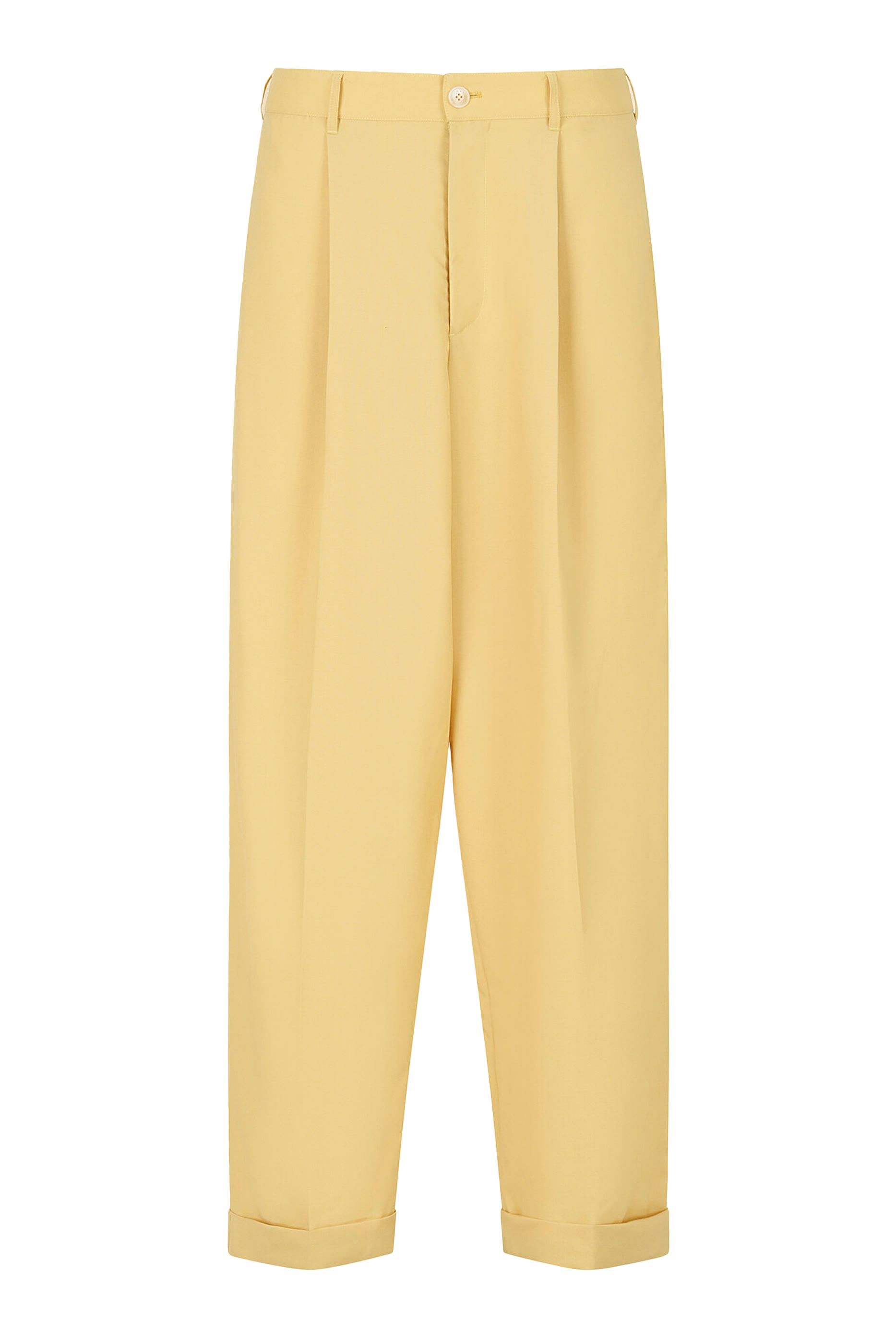 Tropical Wool Pleated Trousers