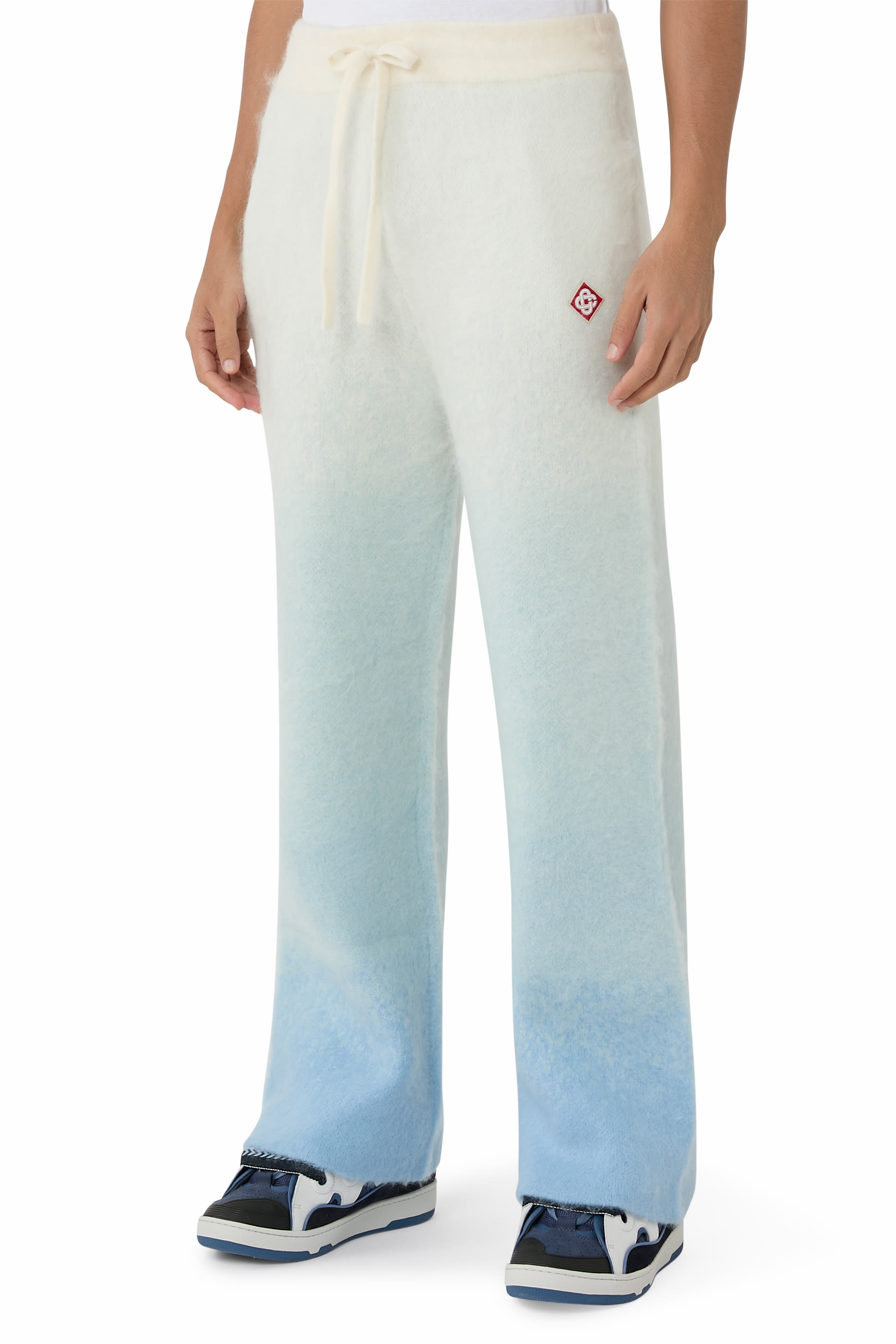 Fluffy Gradient Mohair Trousers