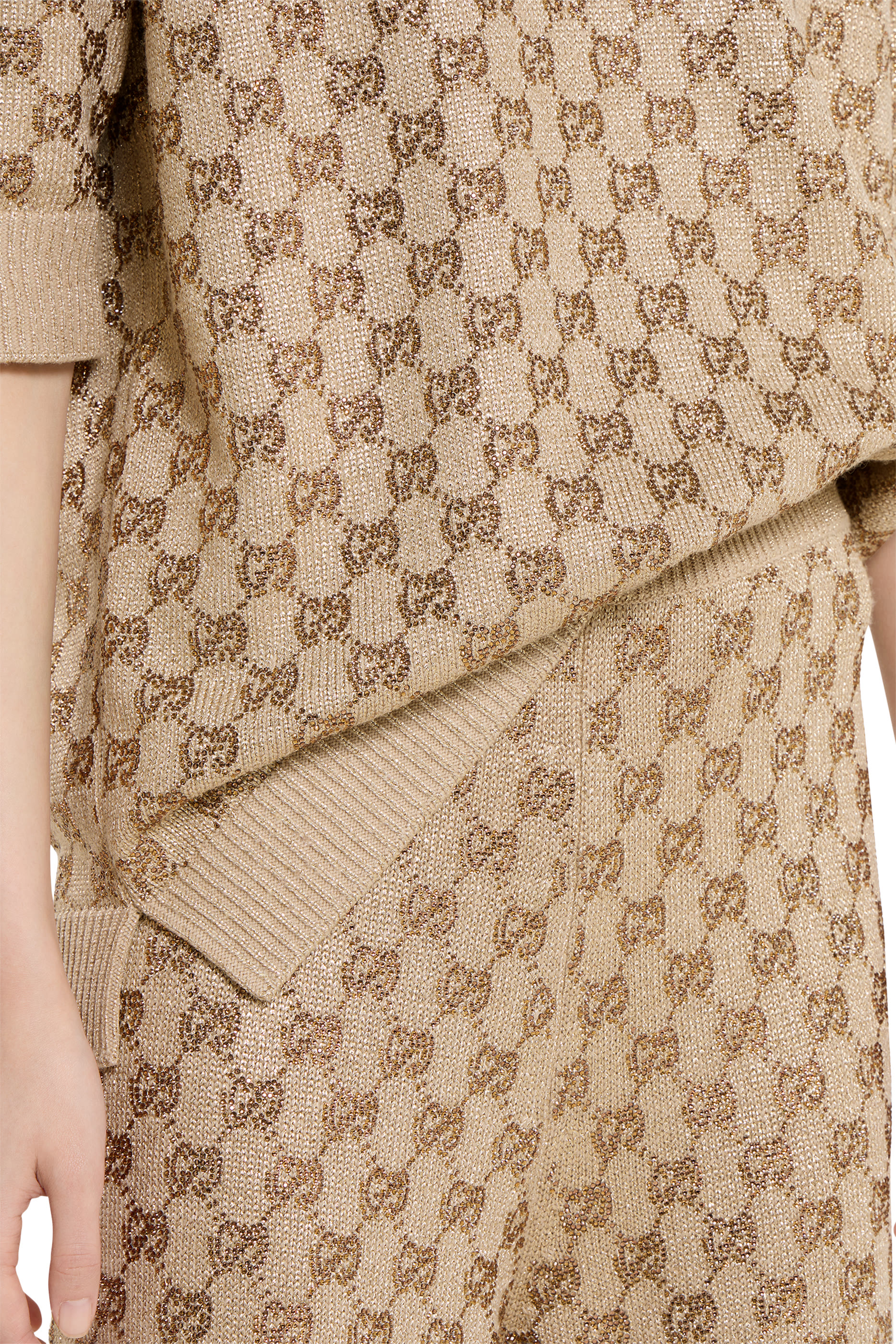 Allover GG Crystals Leisure Pants