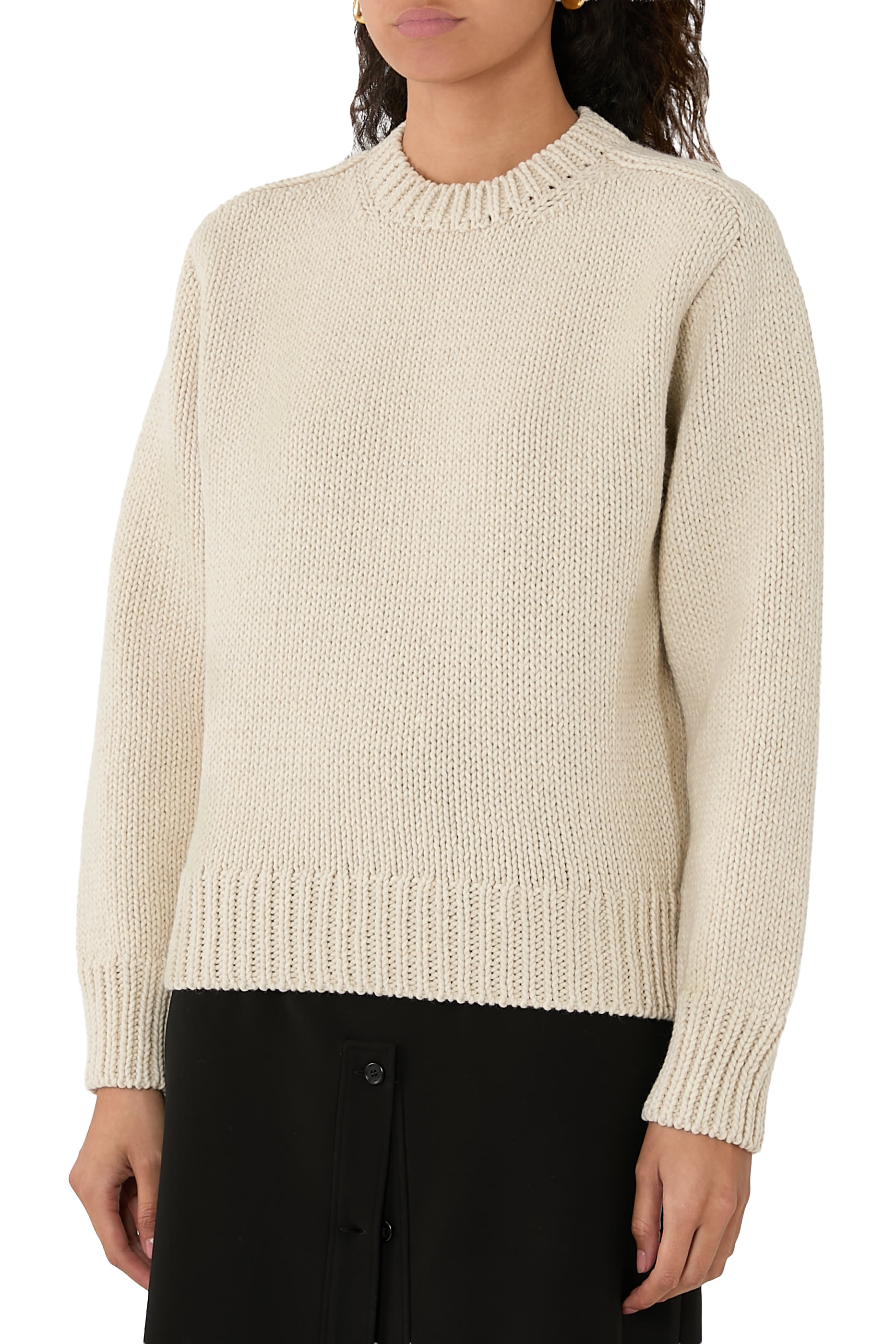 Wool Cashmere Low Gauge Knit Jumper