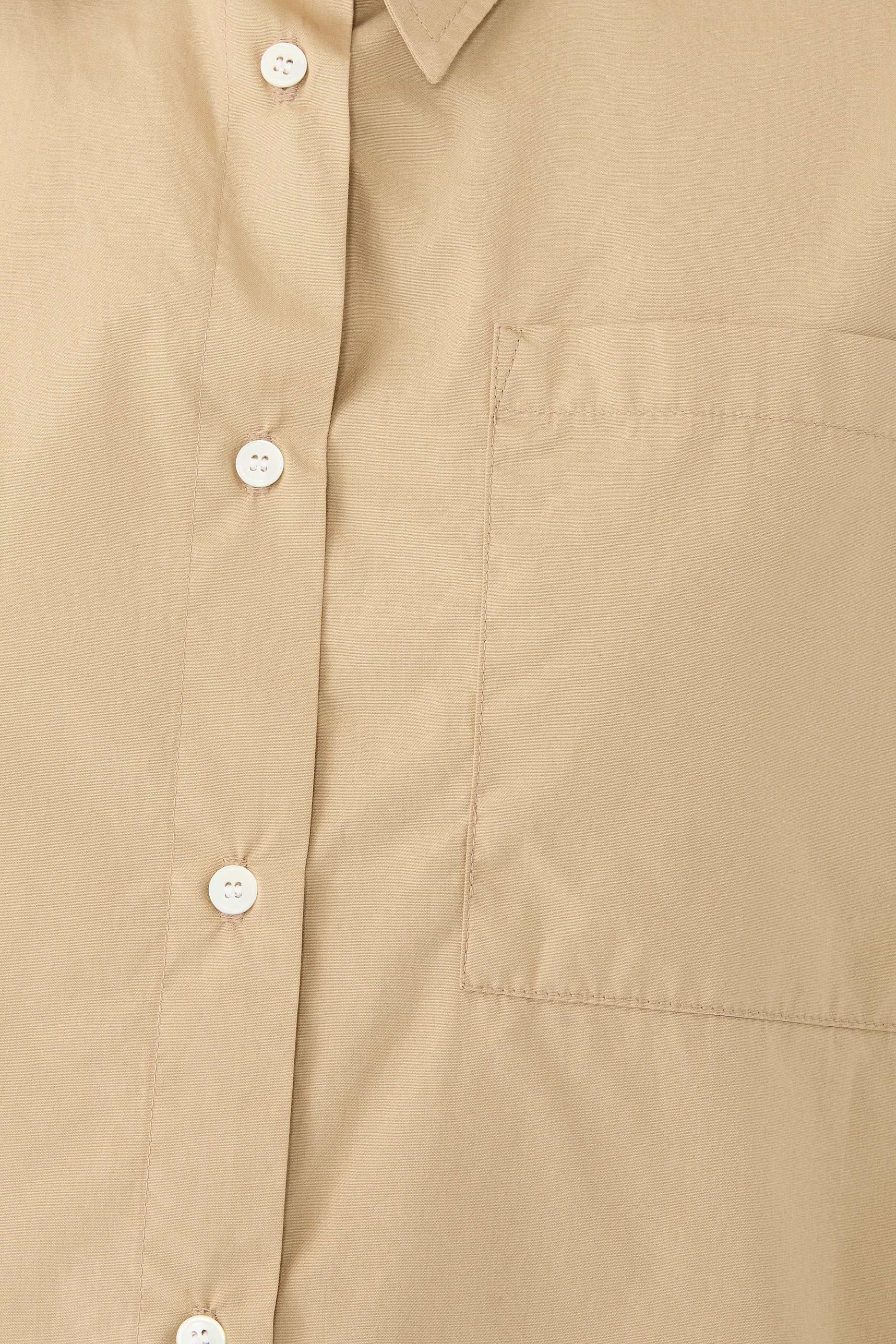 Frances Cropped Cape Button Up Shirt