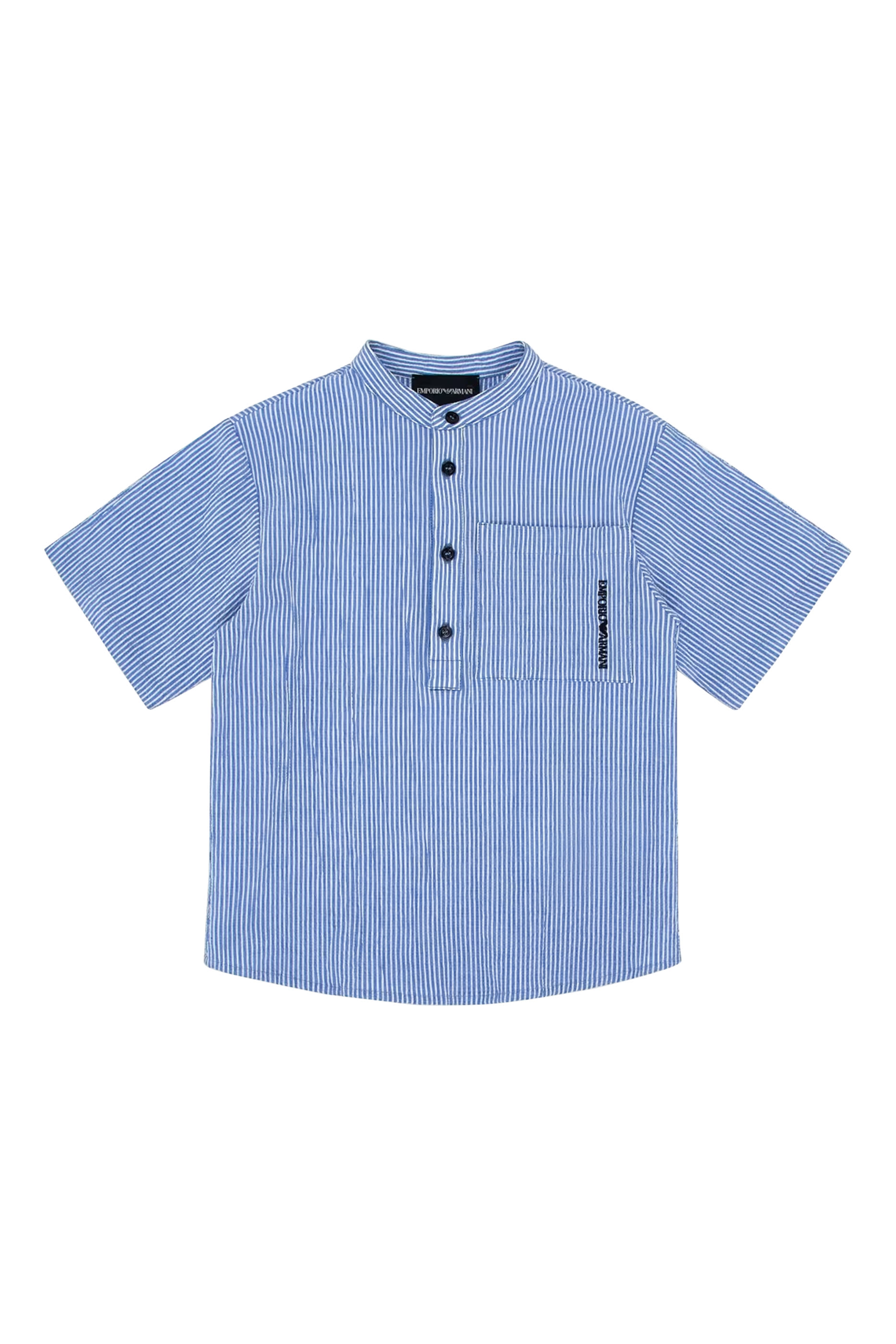 Kids  Striped Logo Shirt