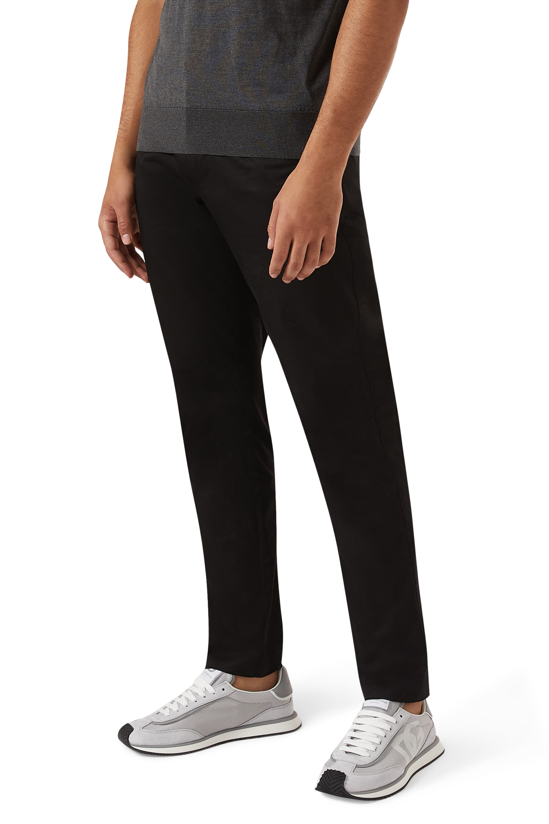 Mixed-Material DG Cushion Sneakers