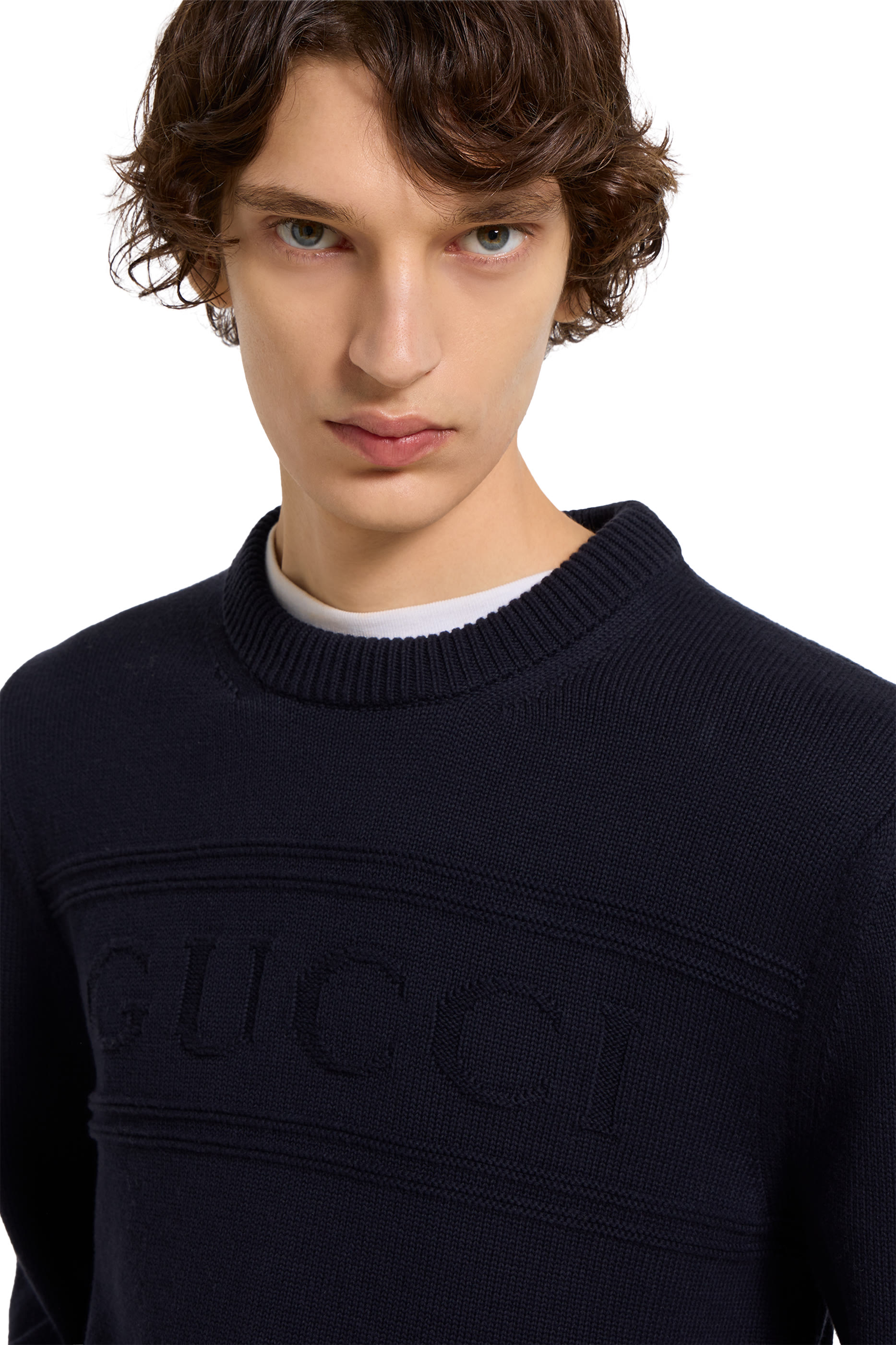 Logo Knit Cotton Wool Jumper