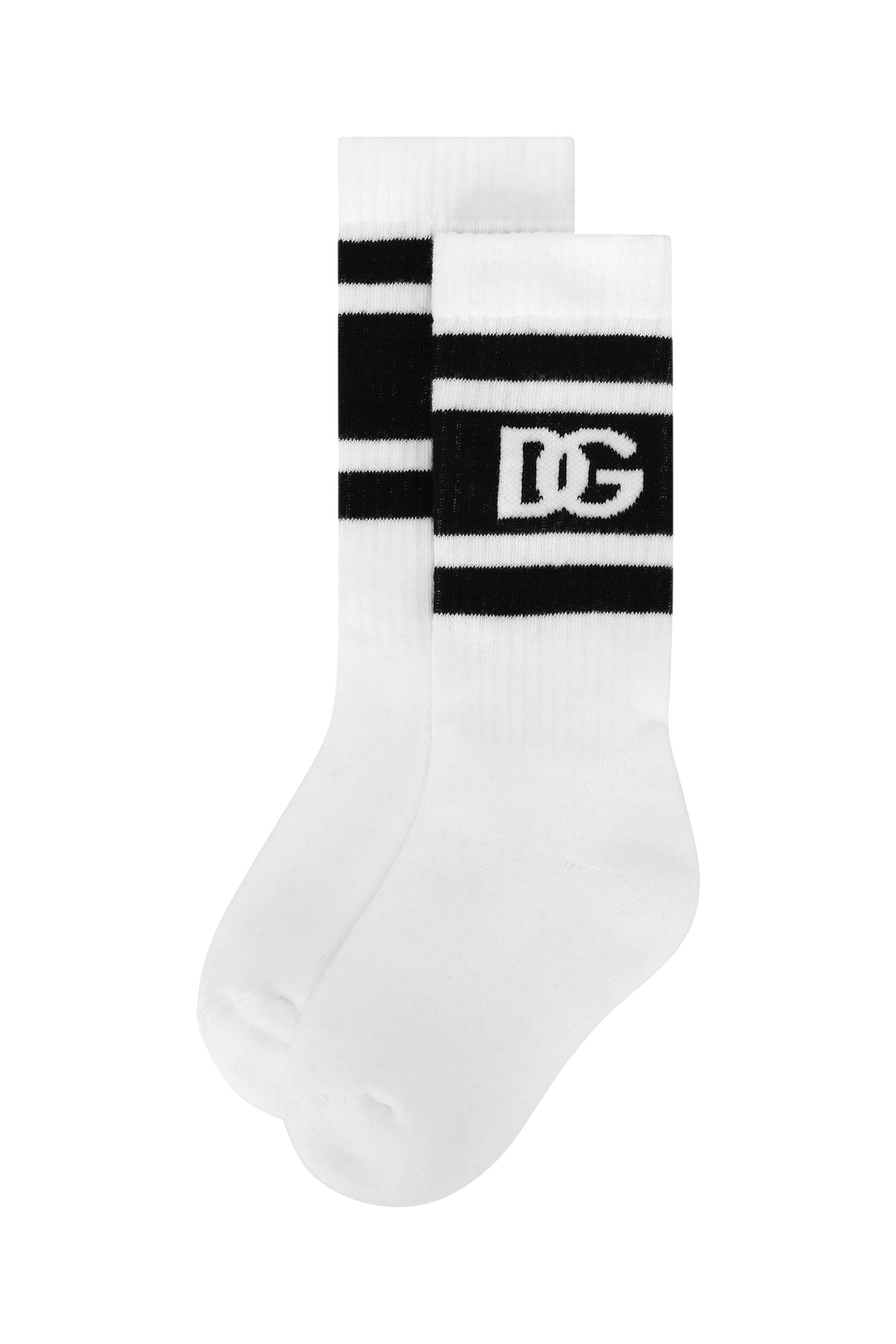 Kids DG Logo Stretch Knit Socks
