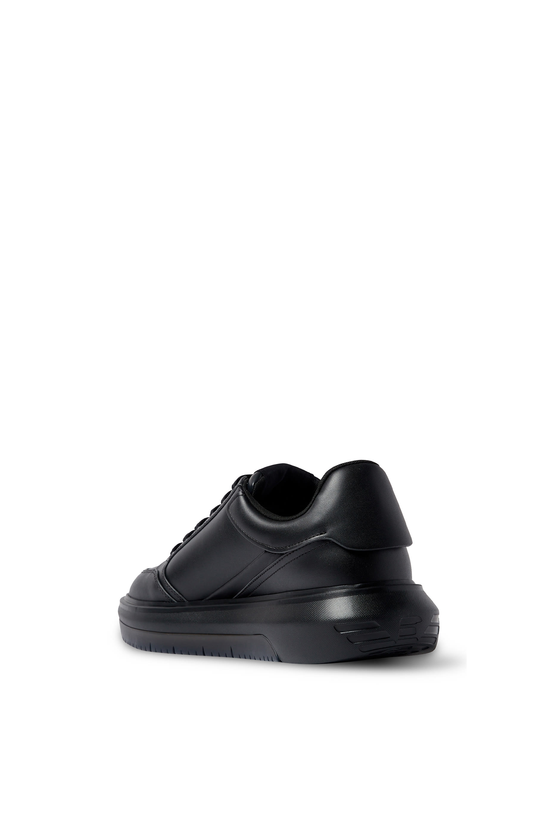 Leather Sneakers with Side Logo