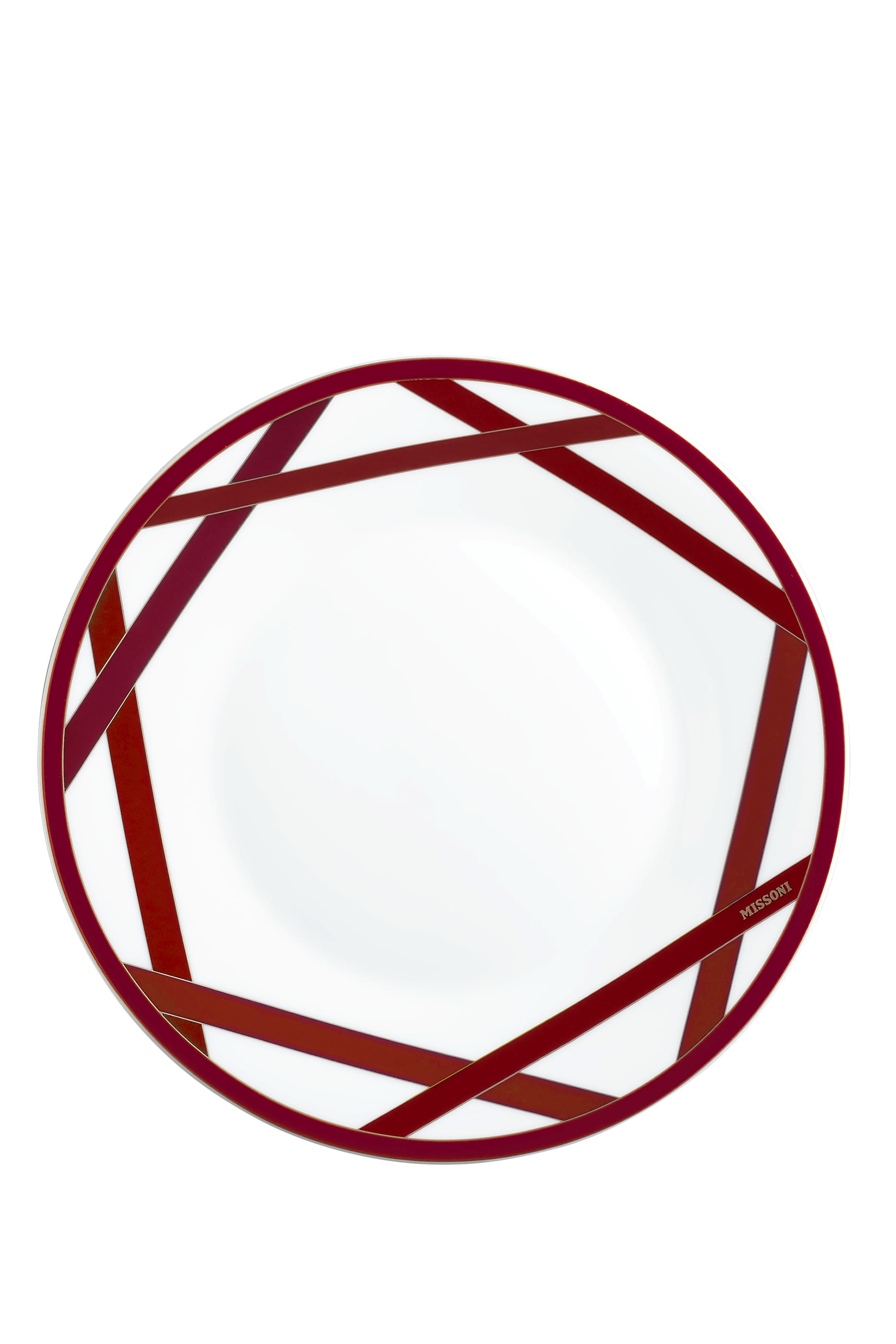 Nastri Bordeaux Dinner Plate