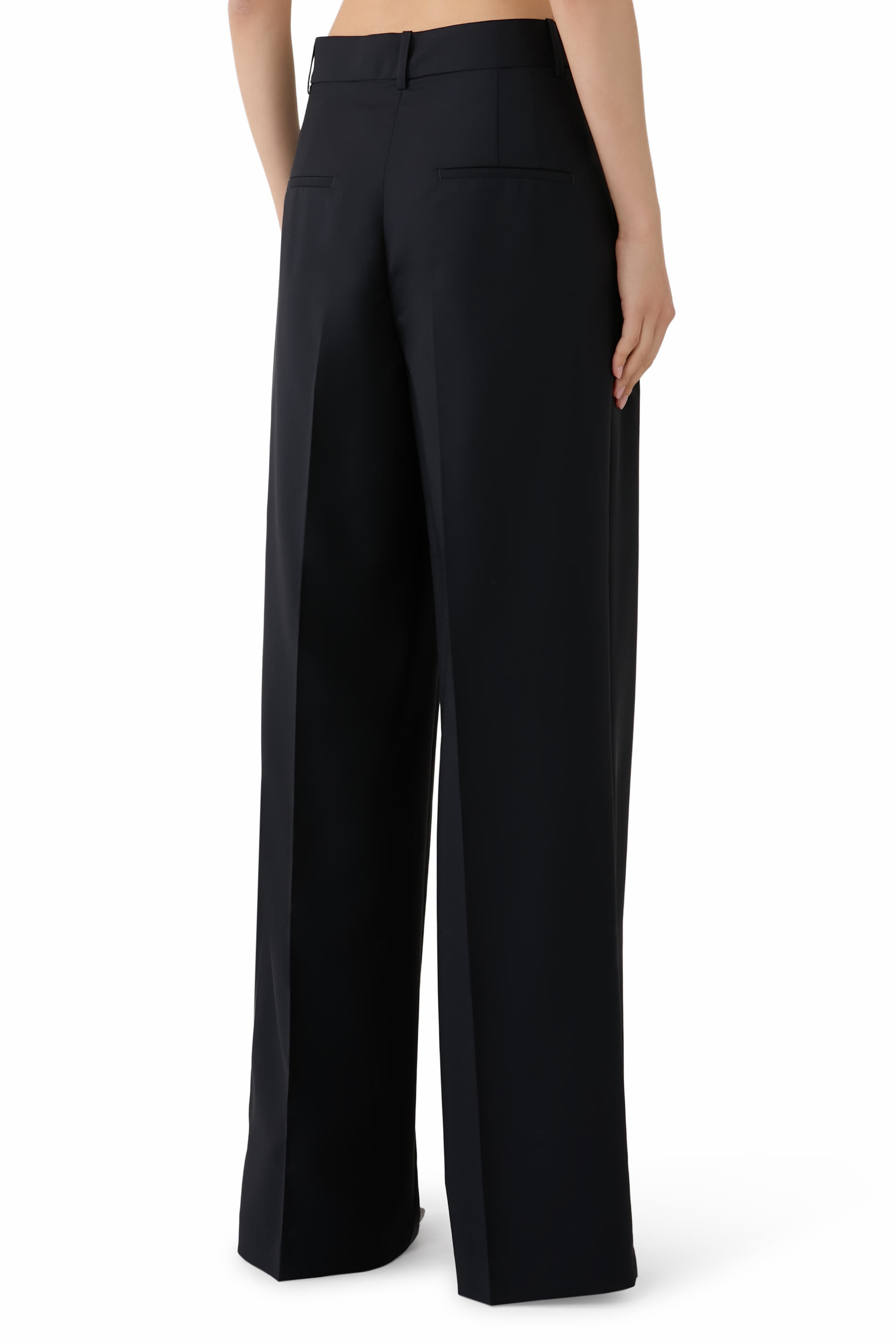  Mid-Waist Tailored Trousers