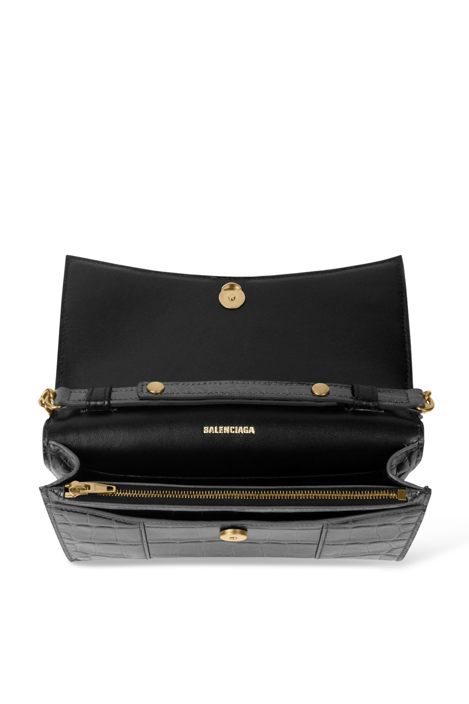 Hour Glass Wallet Chain Bag