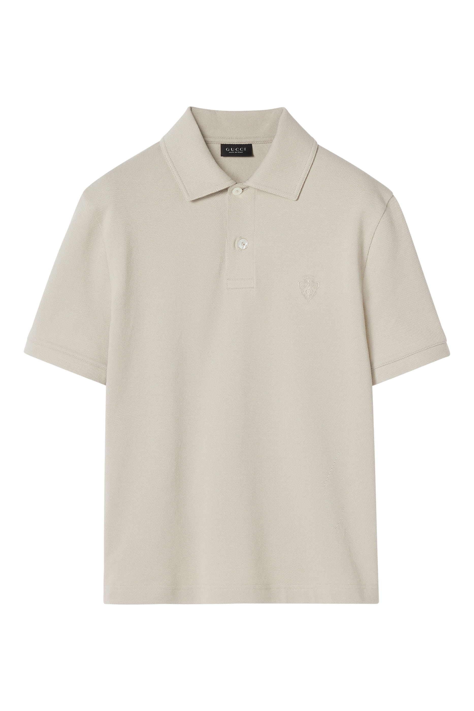 Cotton Piqu&eacute; Polo Shirt with Embroidery