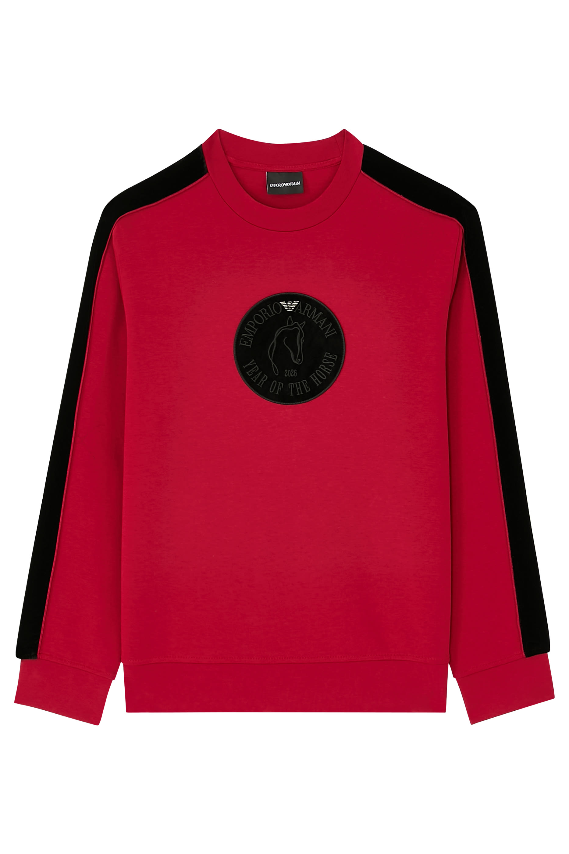 Double Jersey Sweatshirt With Tape and Maxi Lunar New Year Patch