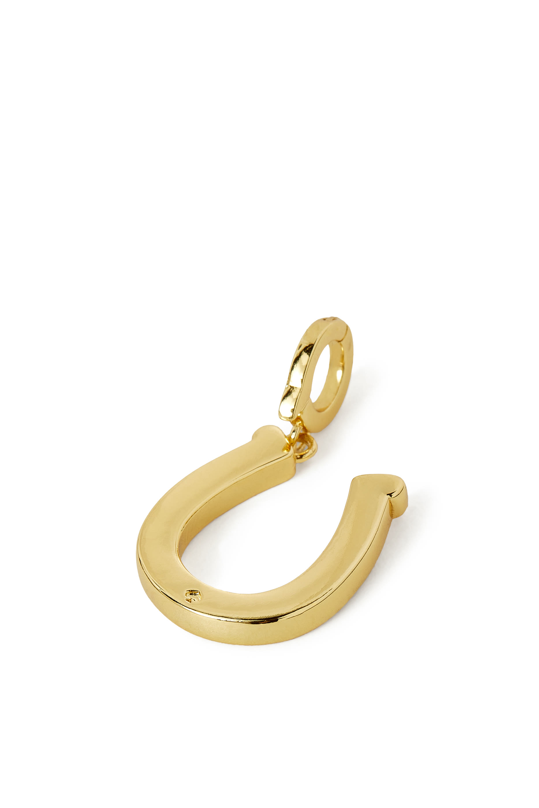 One In A Million Horseshoe Charm, Plated Metal & Cubic Zirconia