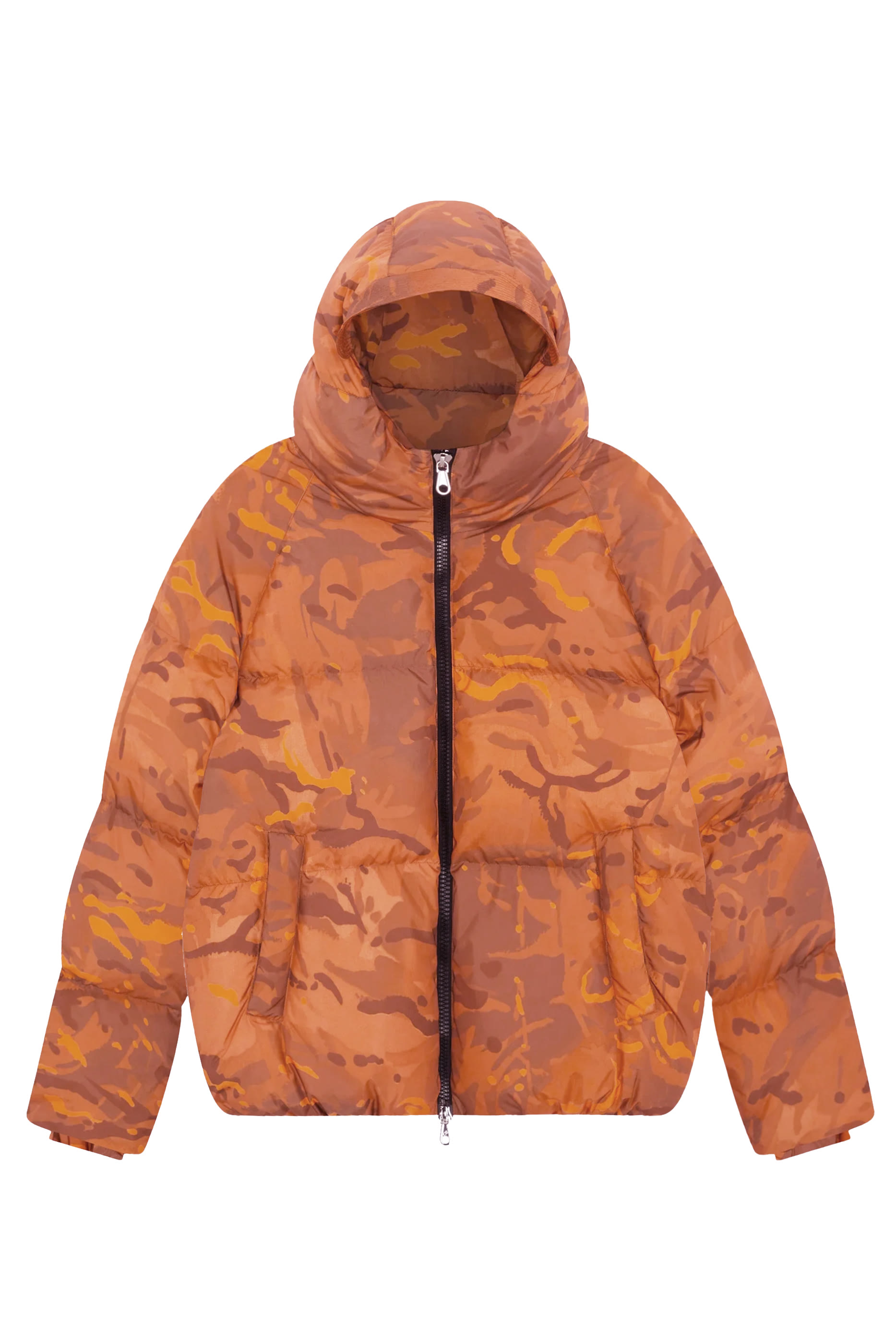 Camo Hooded Down Jacket 