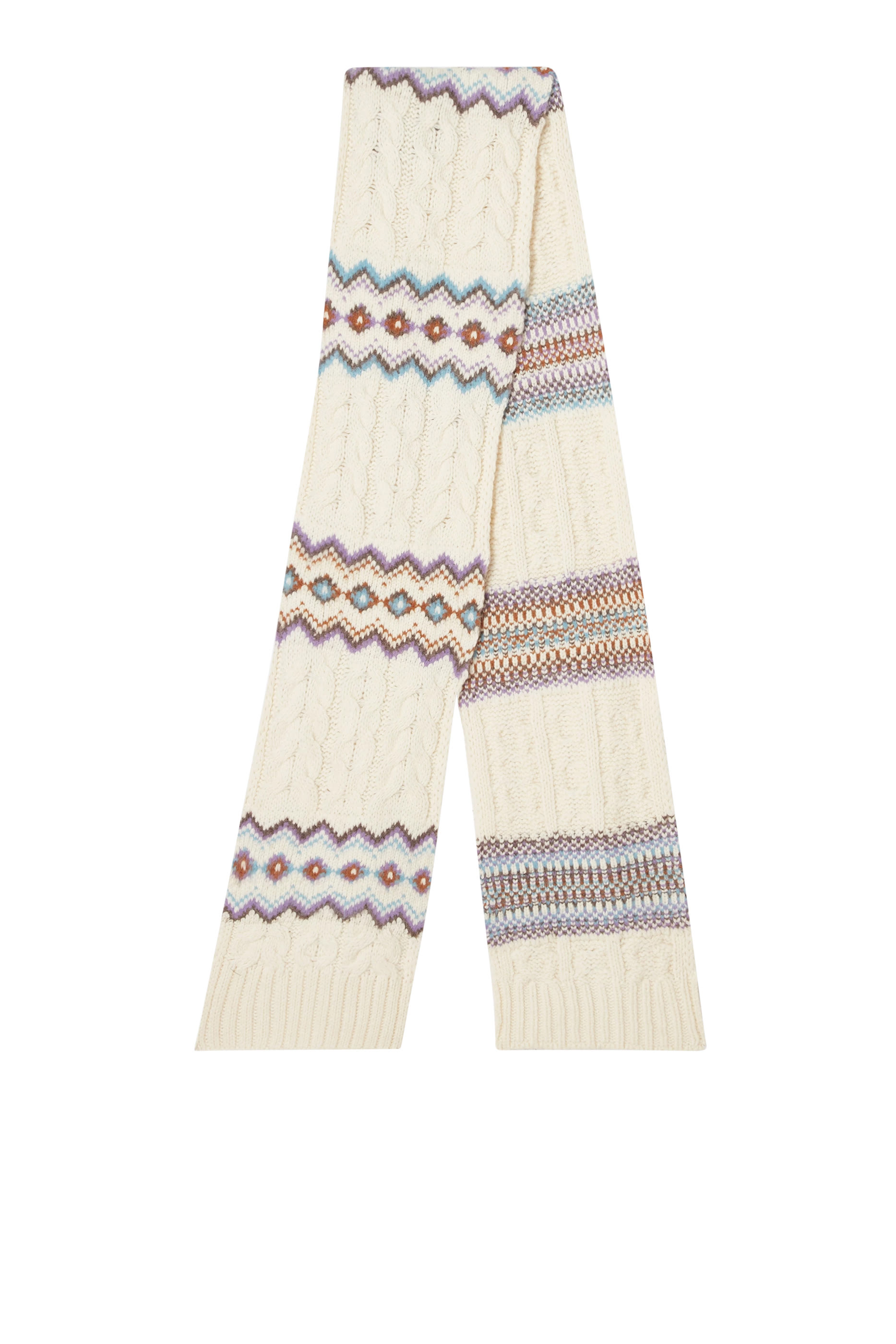 Fair Isle Knit Scarf