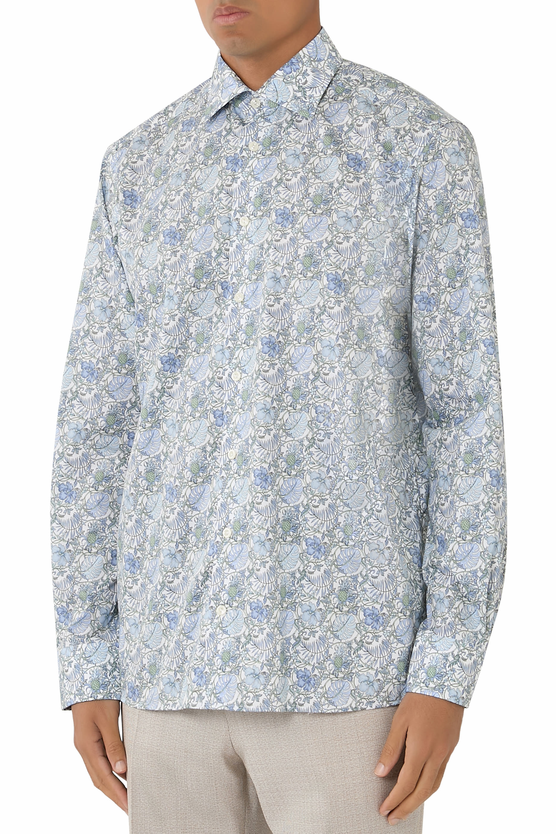 Floral Signature Twill Shirt