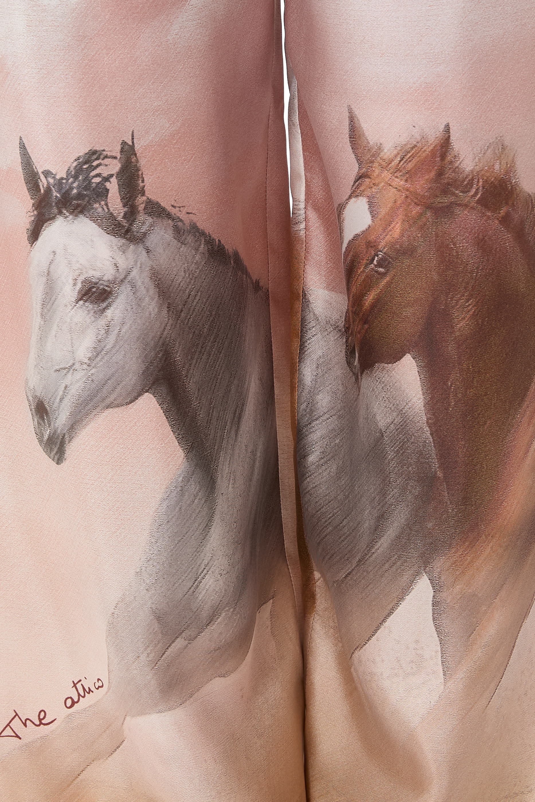 Horse-Print Long Pants