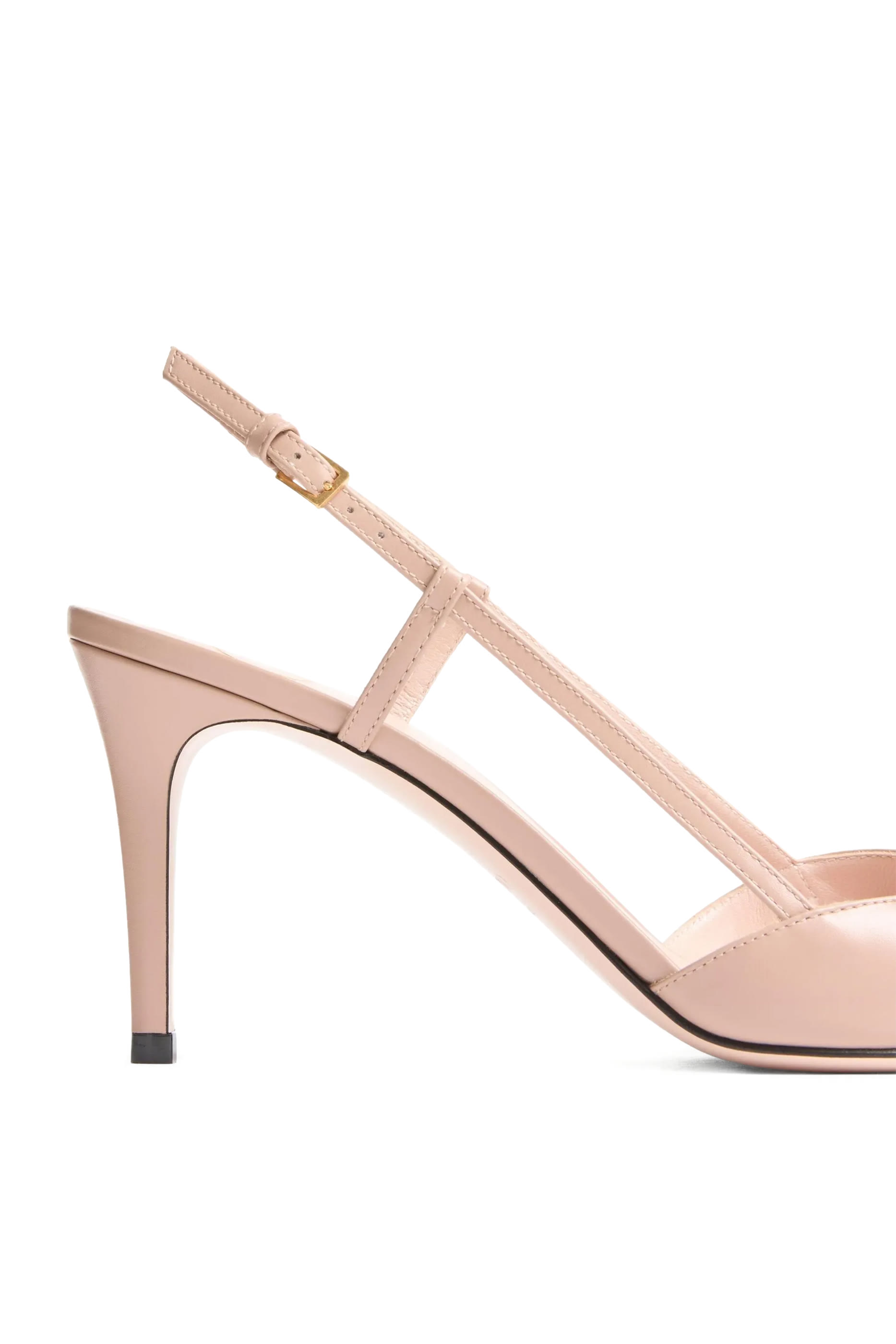  VLogo Signature 80 Slingback Calfskin Pumps with Jewel Logo 