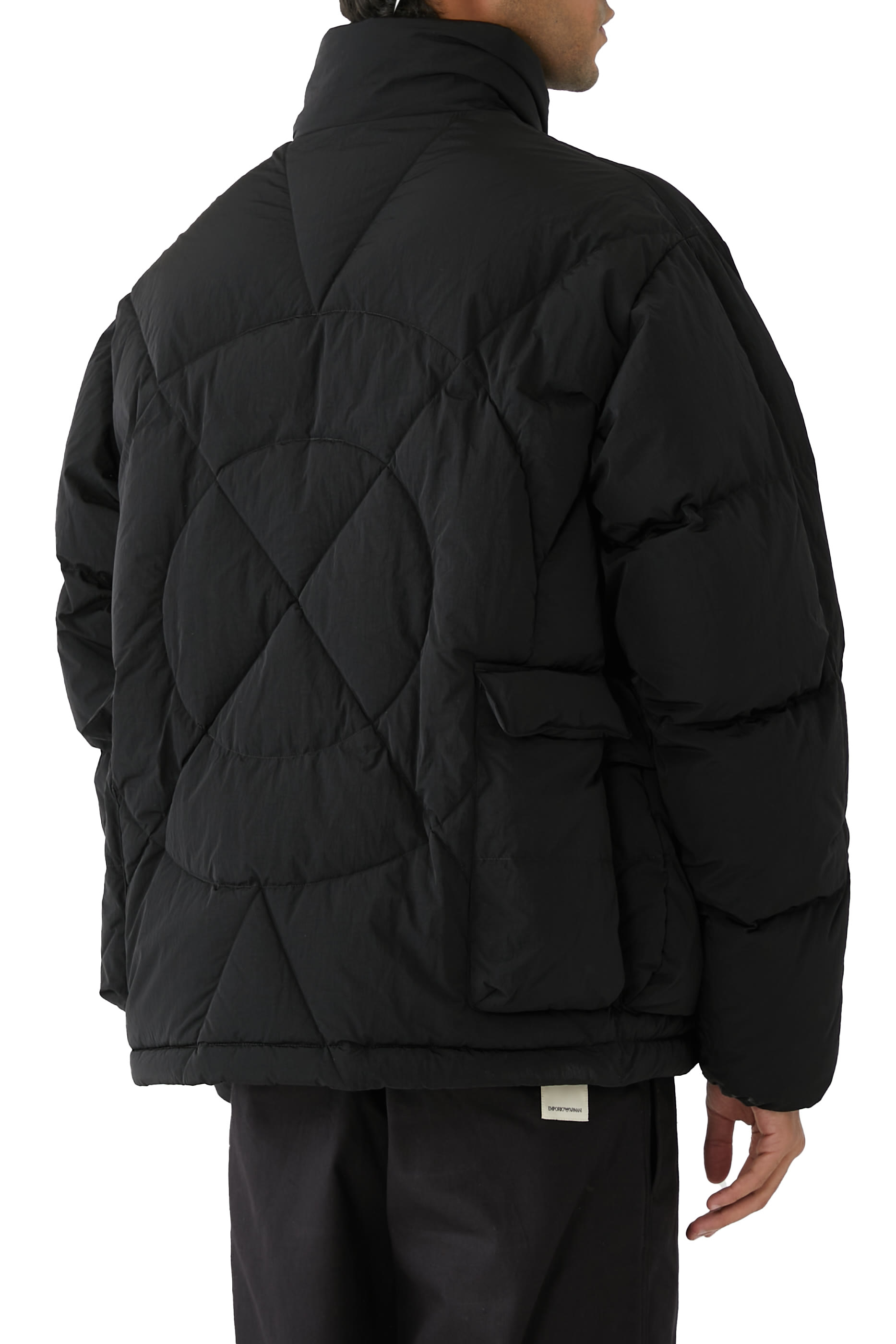Sustainable Capsule Puffer Crinkle Nylon Down Jacket