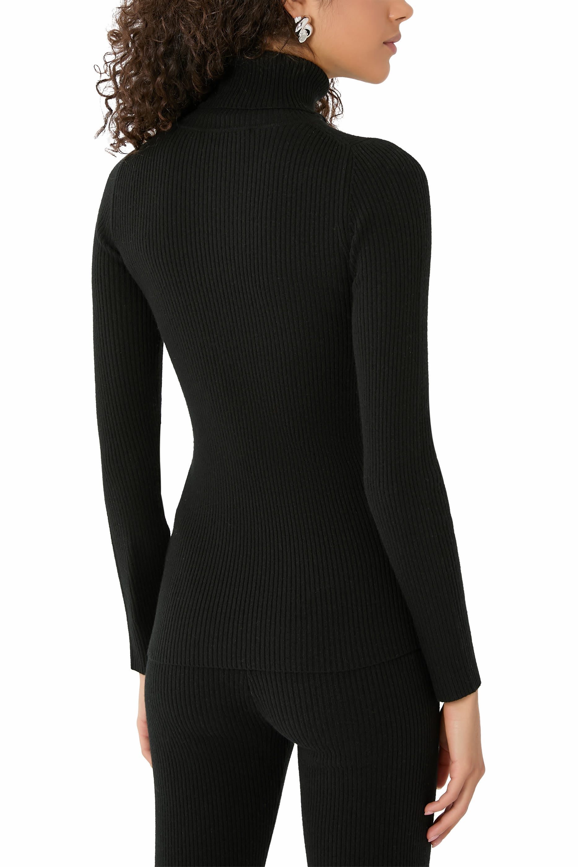 Wool-Cashmere Blend Turtleneck Sweater