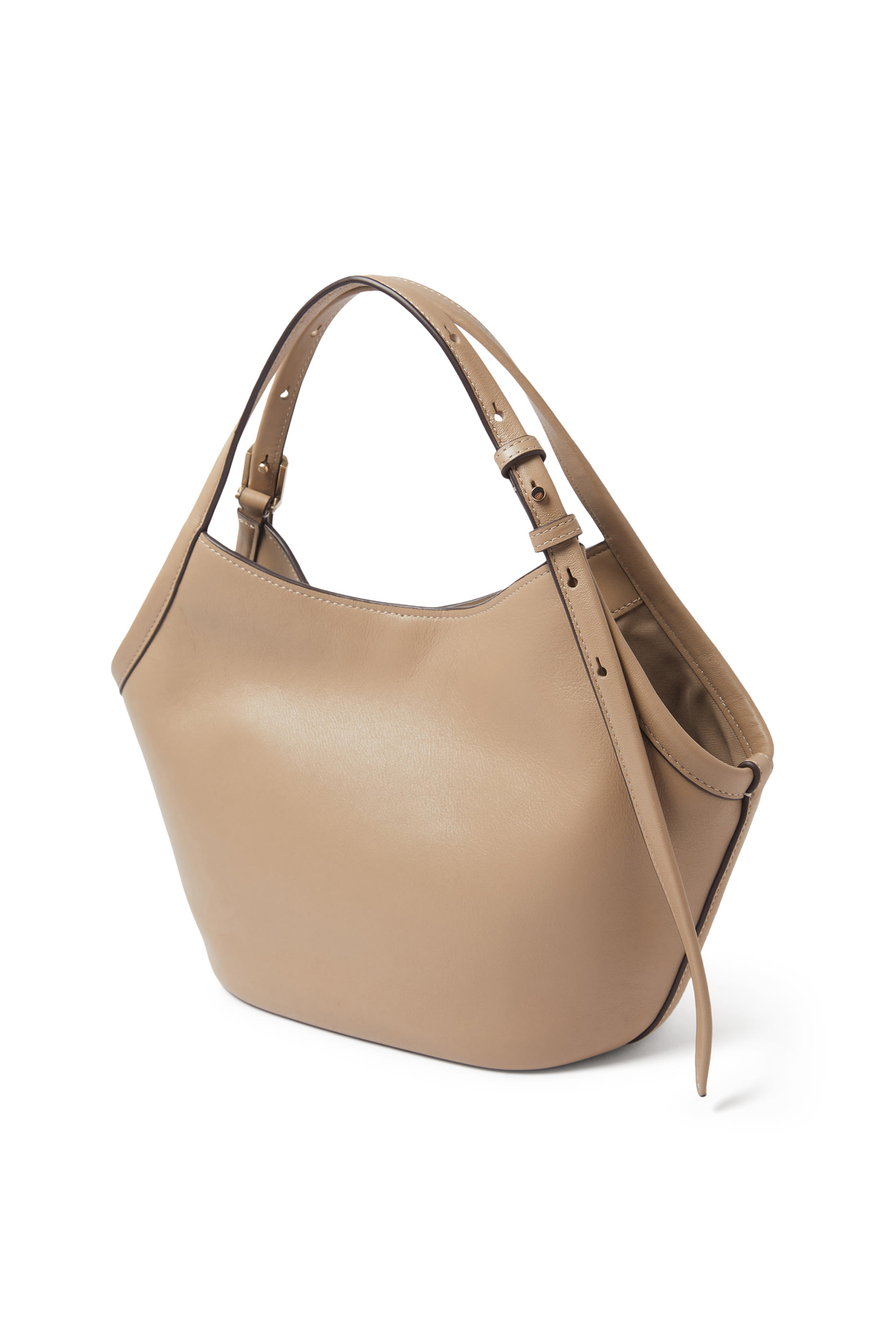 Deco Fine Grain Leather Small Tulip Tote