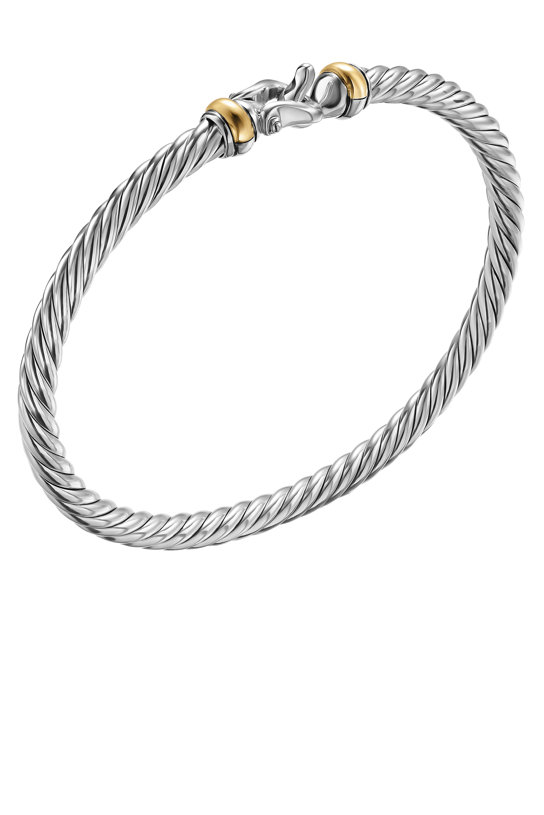 Cable Flex&reg; Buckle Bracelet, Sterling Silver & 14K Yellow Gold