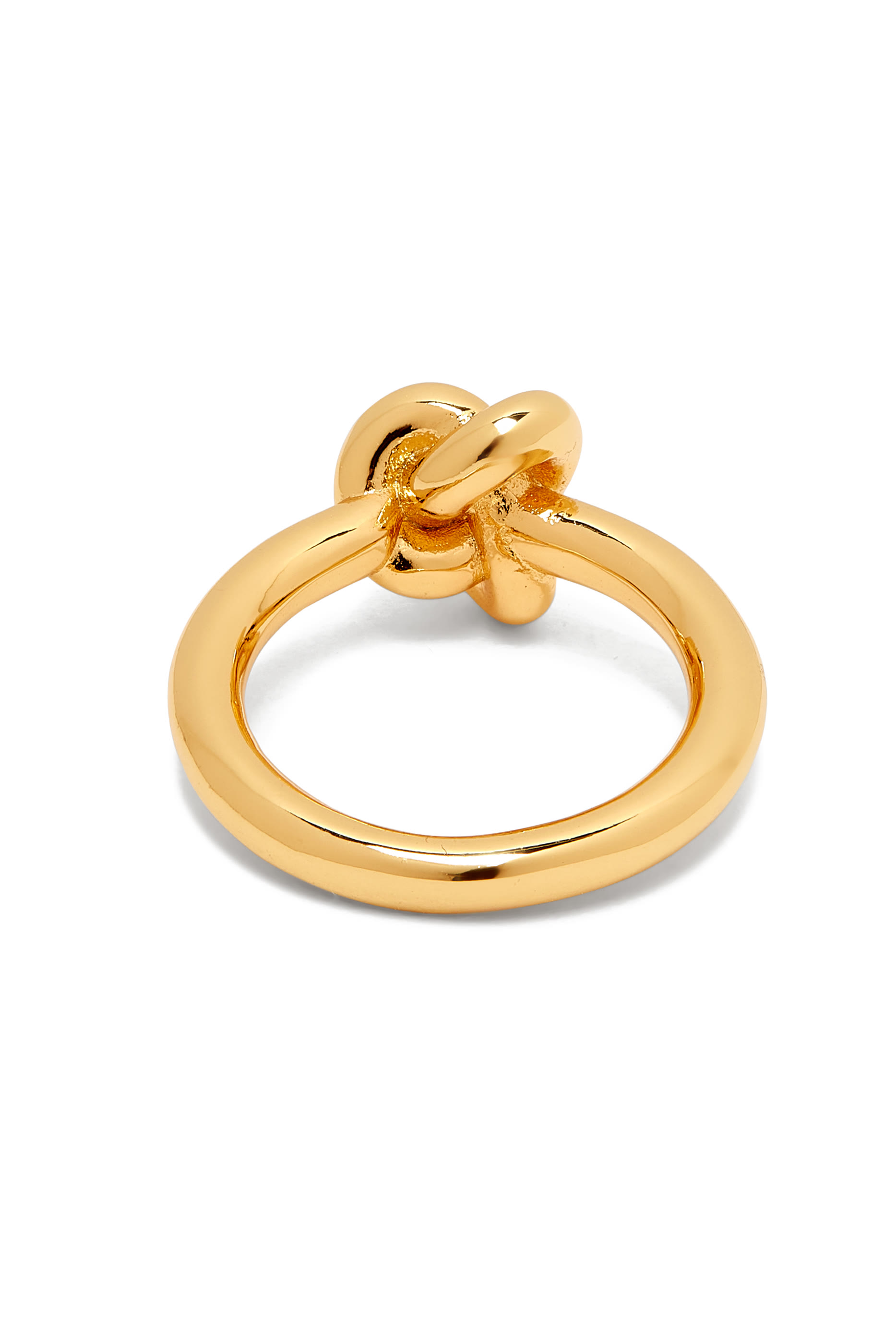 Double Knot Ring, Plated Metal