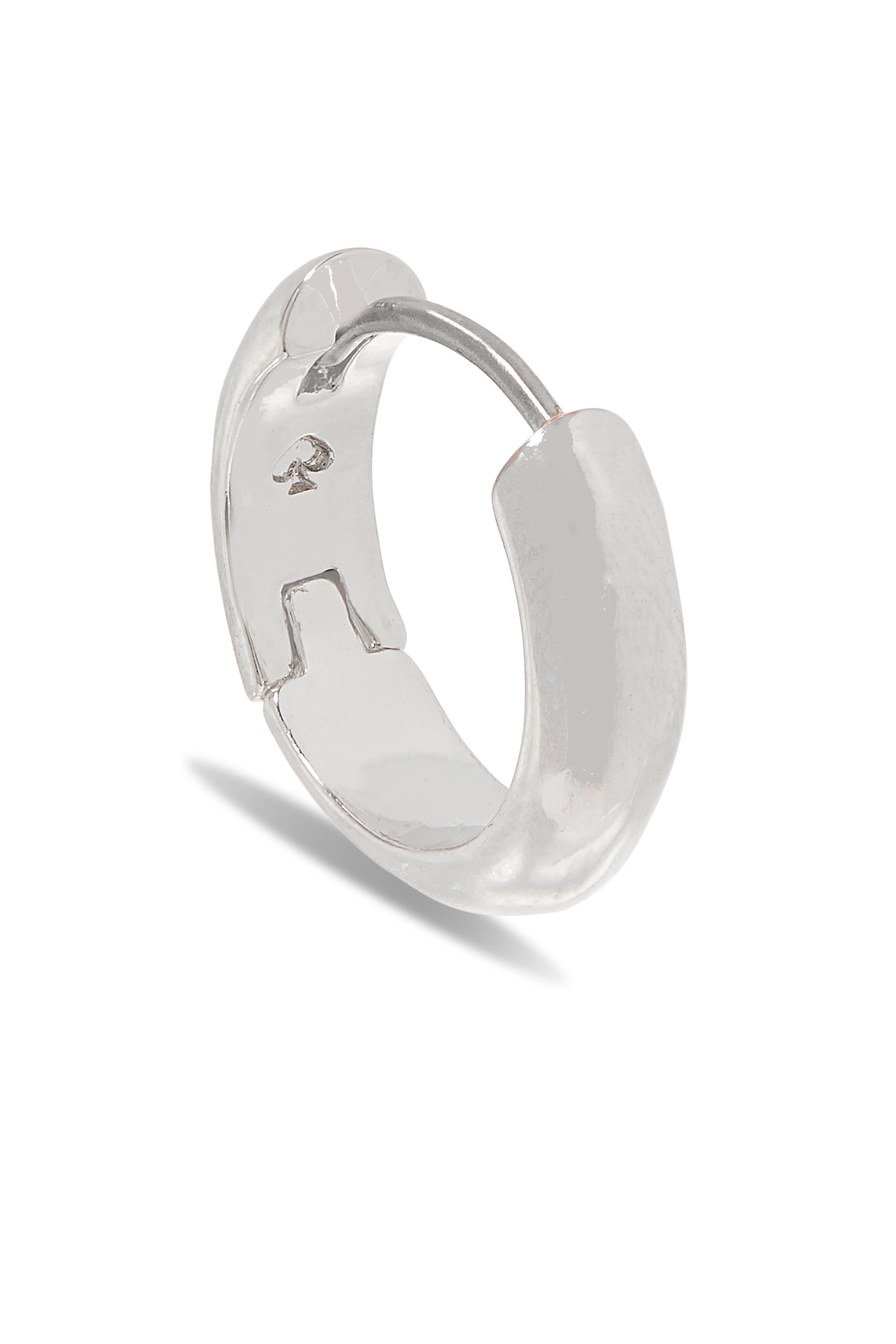 Brilliant Statements Metal Huggies, Plated Metal