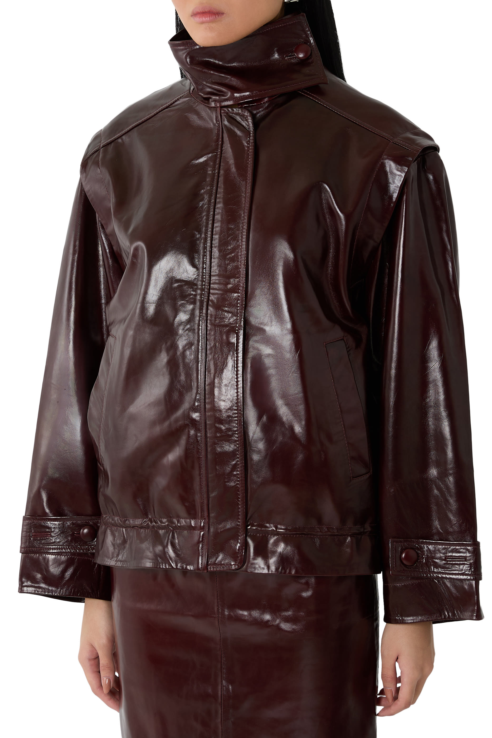 Oversize Leather Jacket 