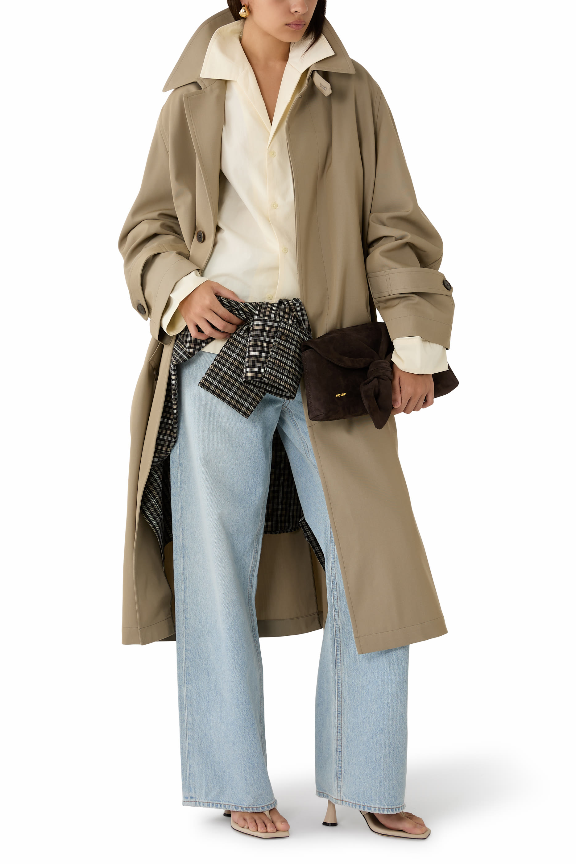 Suede Knot Scarf Bag