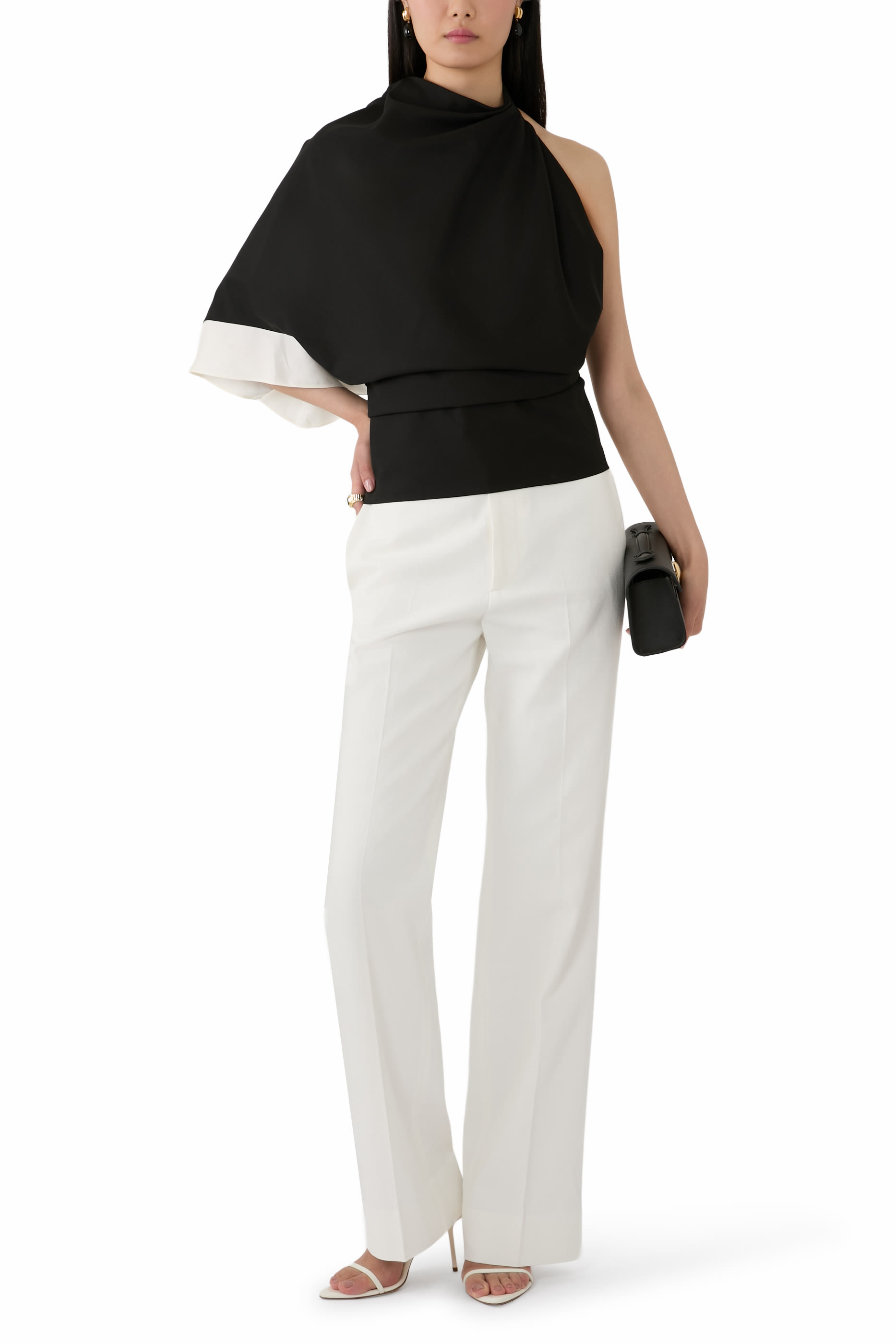  Draped Open-Back Top