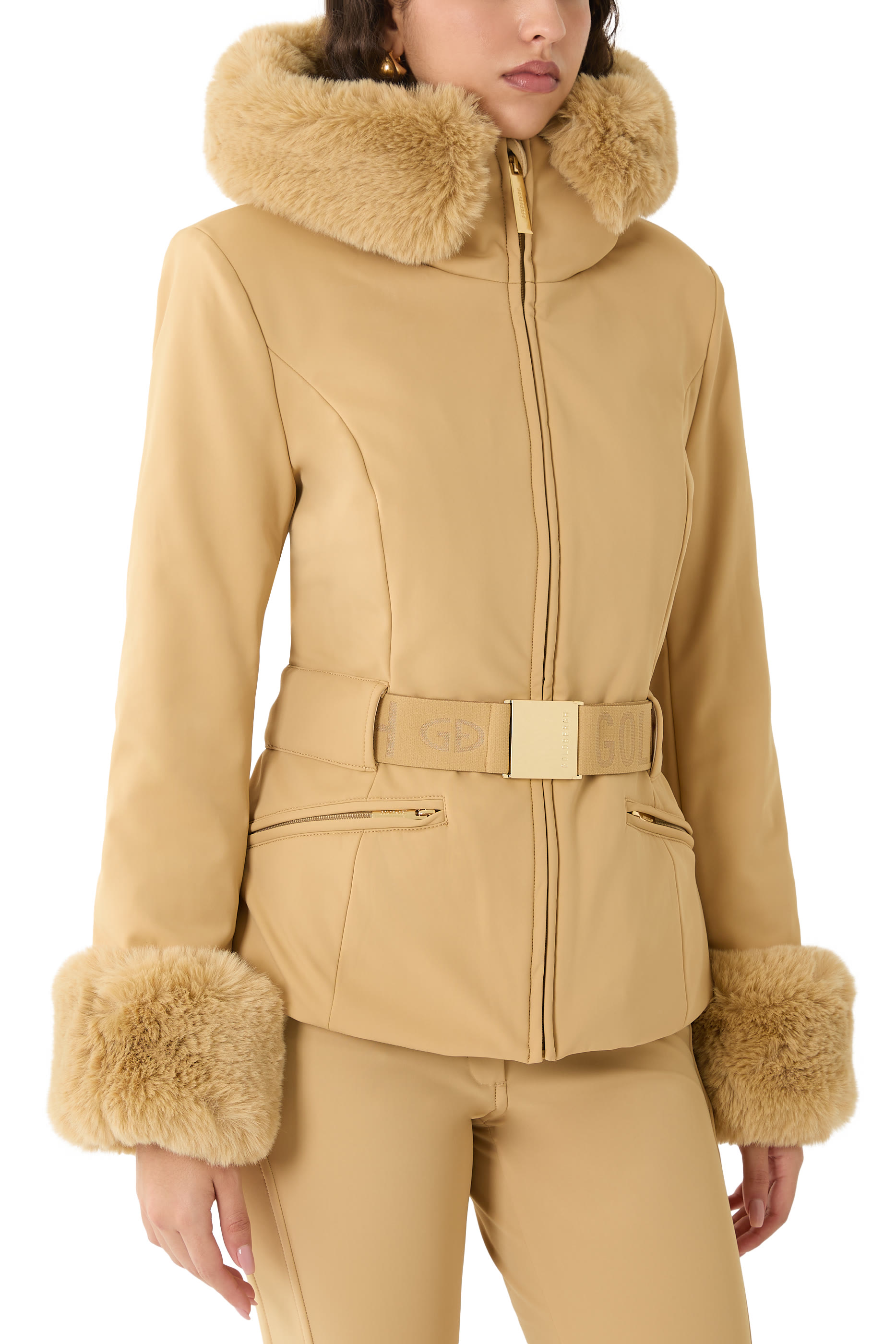 Prezioso Ski Jacket with Faux Border