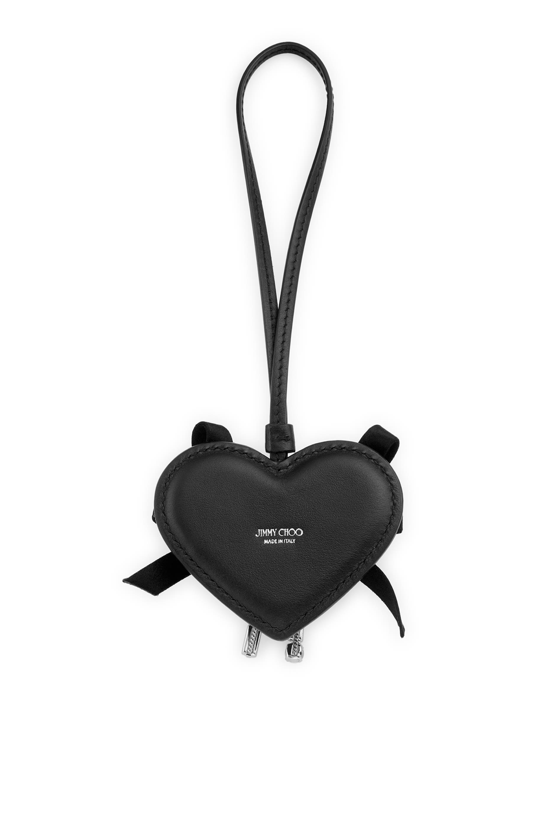 Bow-Detail Heart Charm