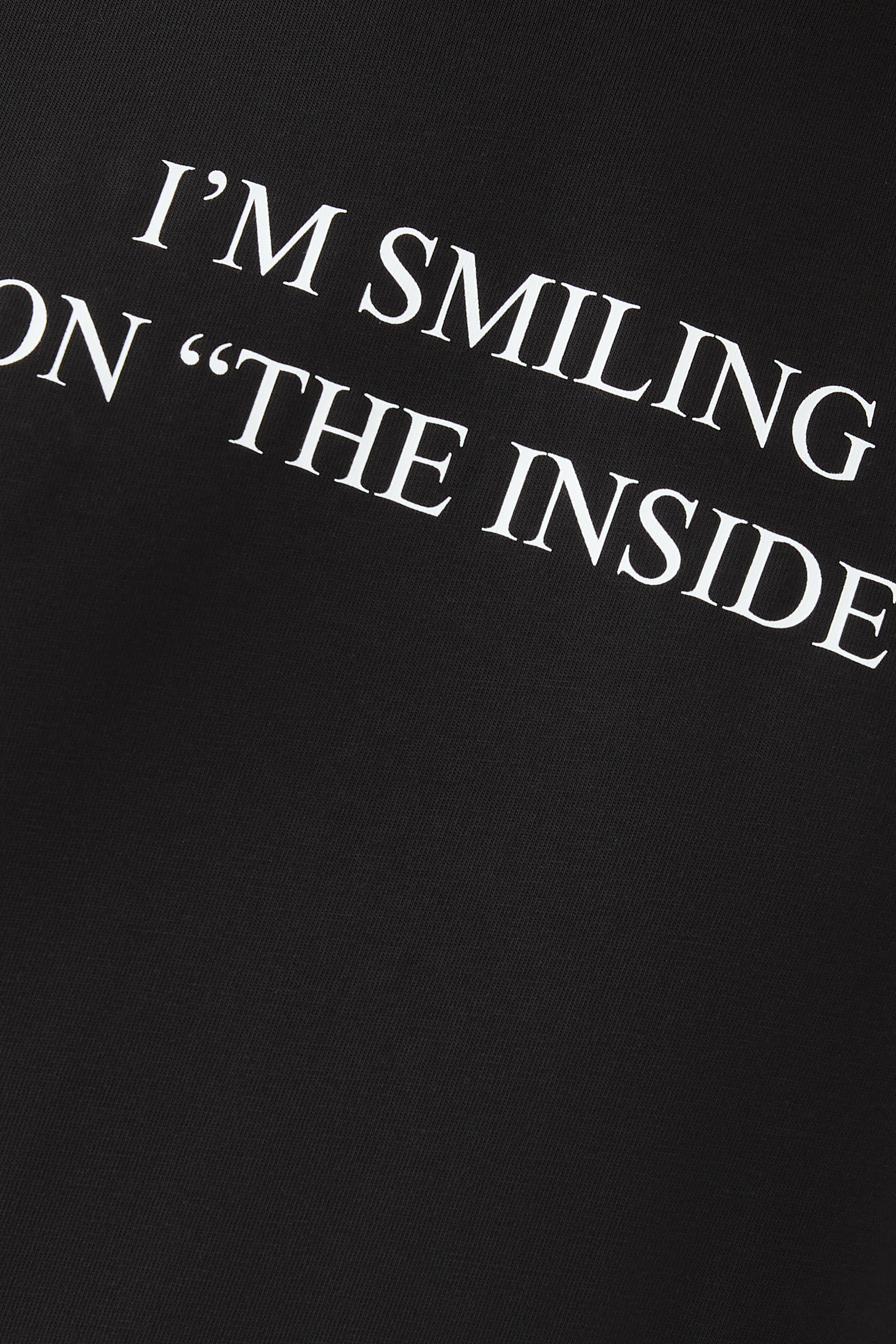  I'm Smiling On The Inside Slogan T-Shirt