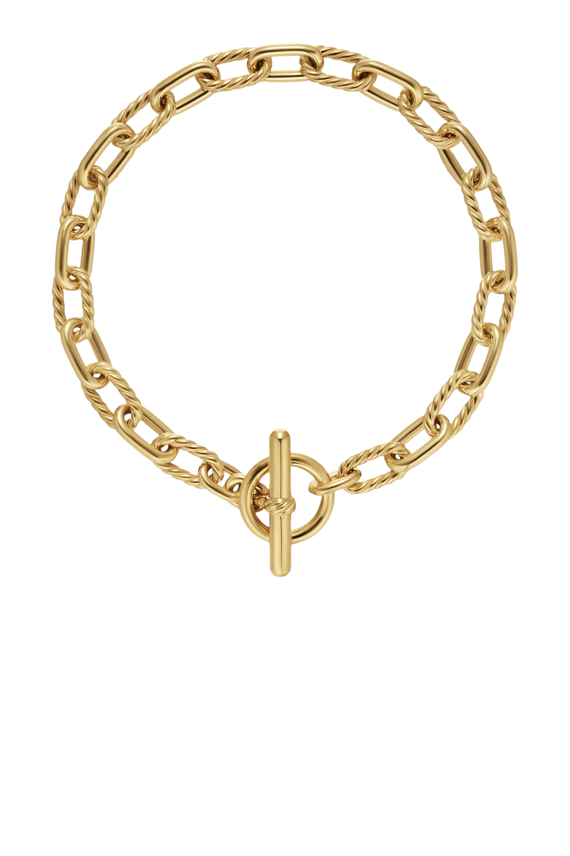 Madison&reg; Toggle Chain Bracelet, 18K Yellow Gold